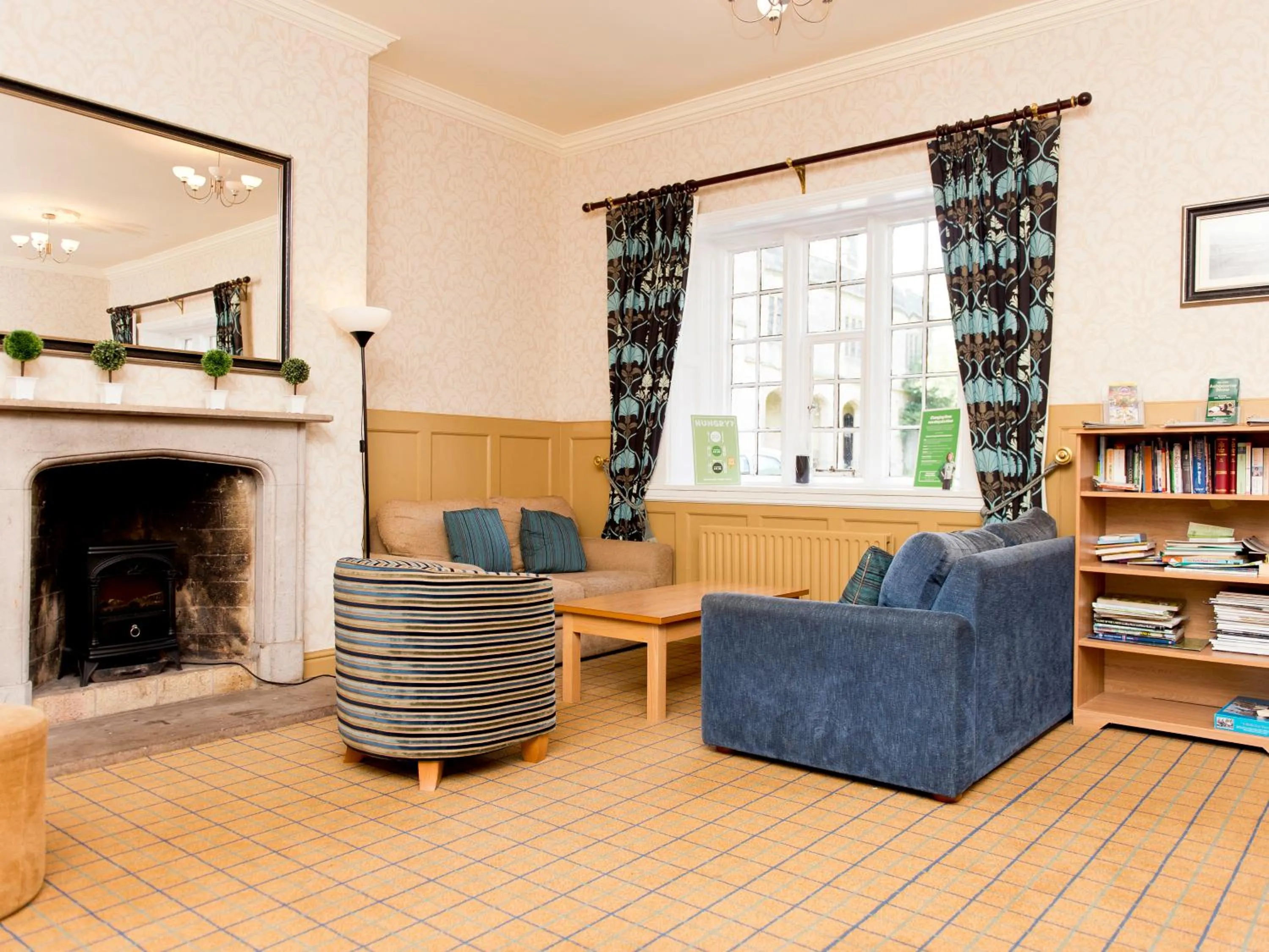 Seating area in YHA Ilam Hall