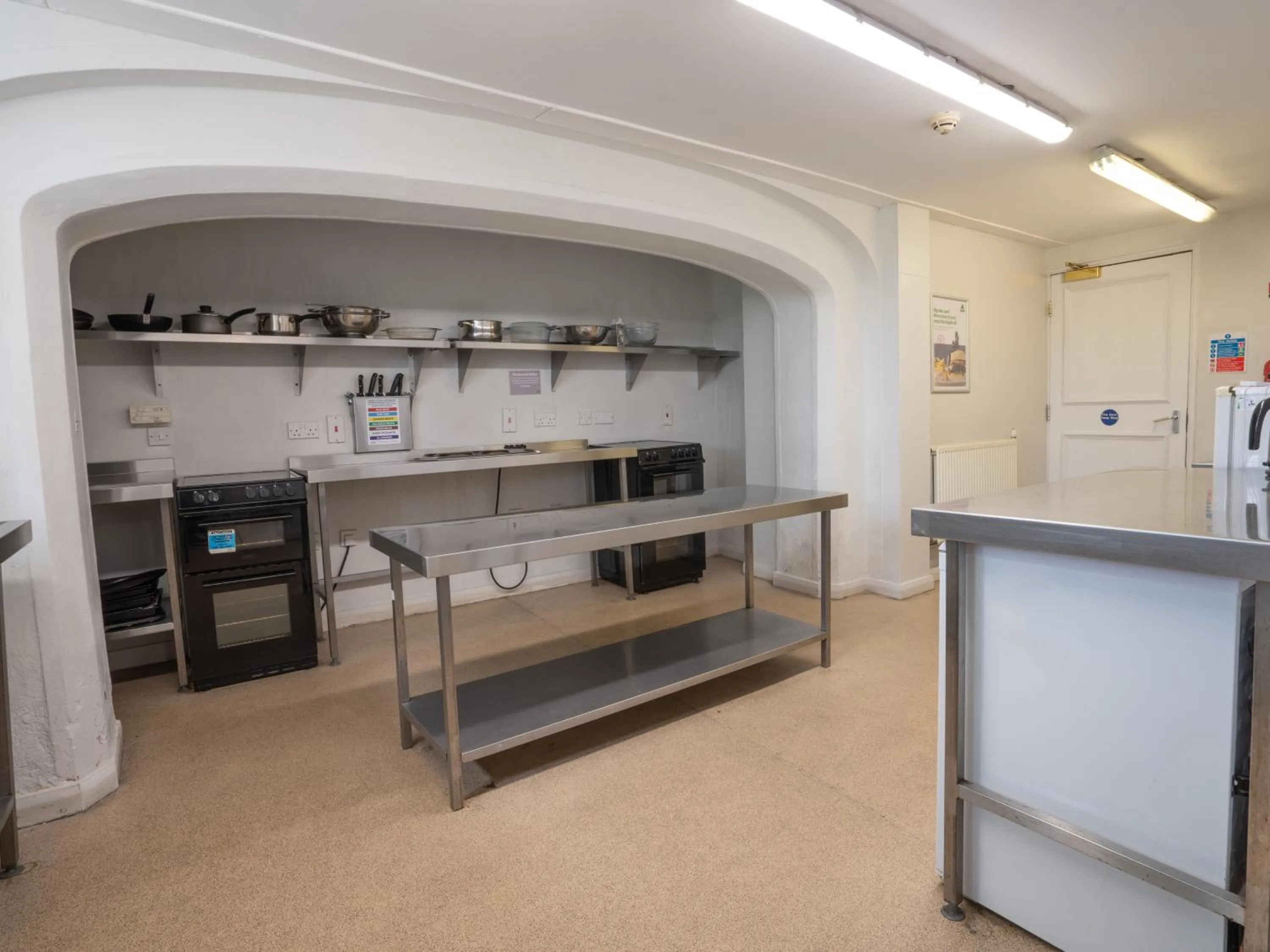Communal kitchen in YHA Whitby