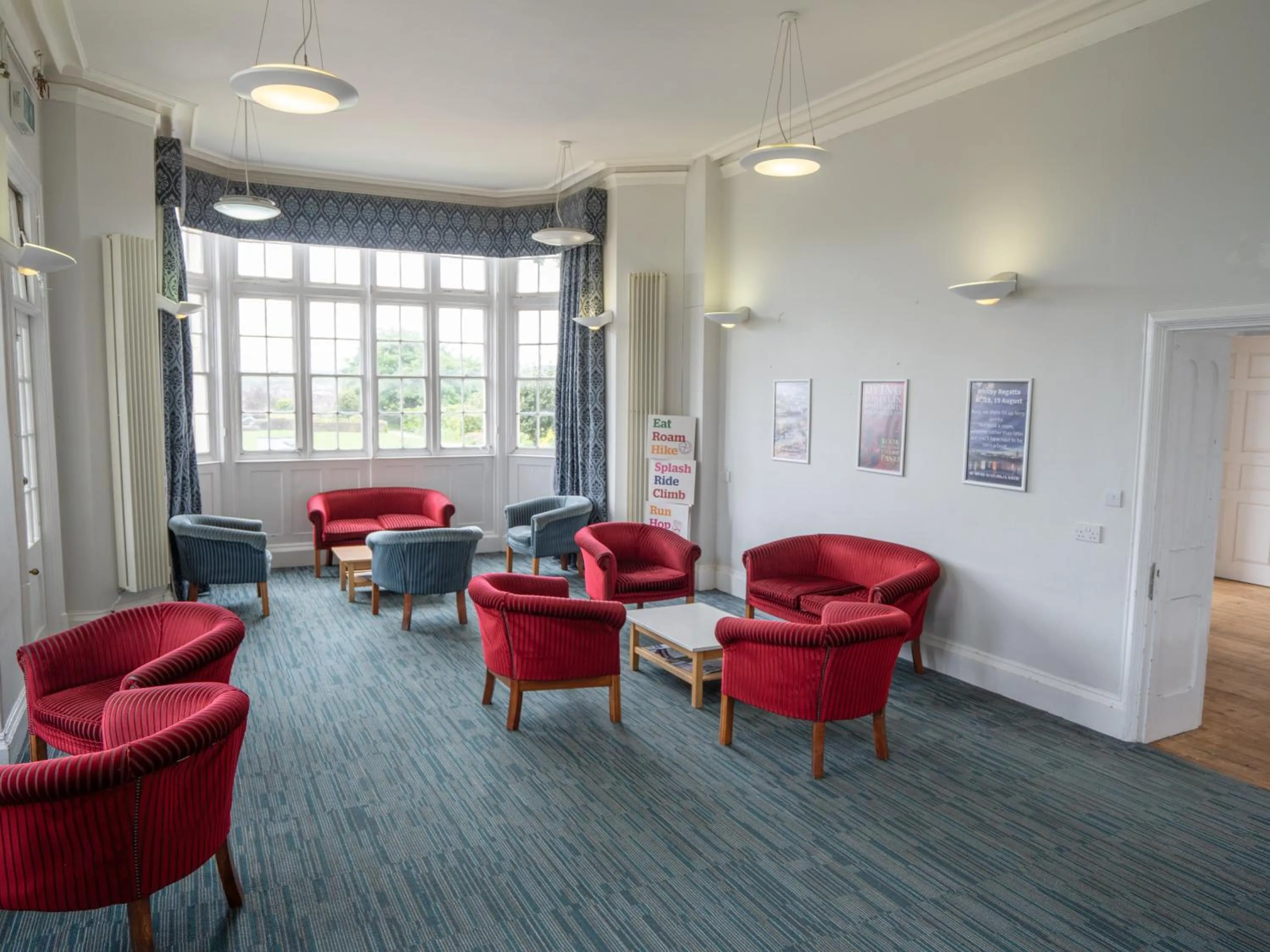 Seating area in YHA Whitby