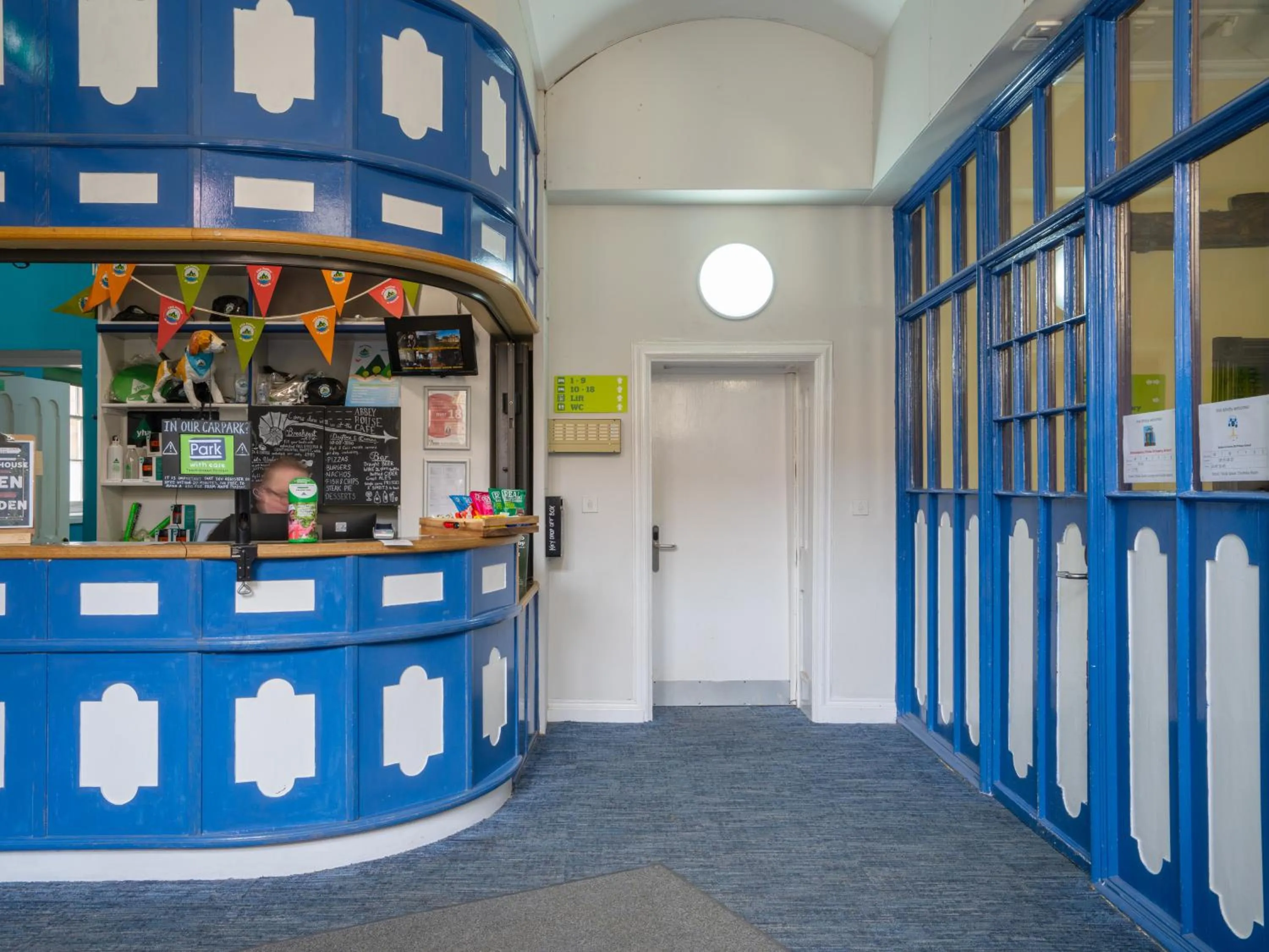 Lobby or reception in YHA Whitby