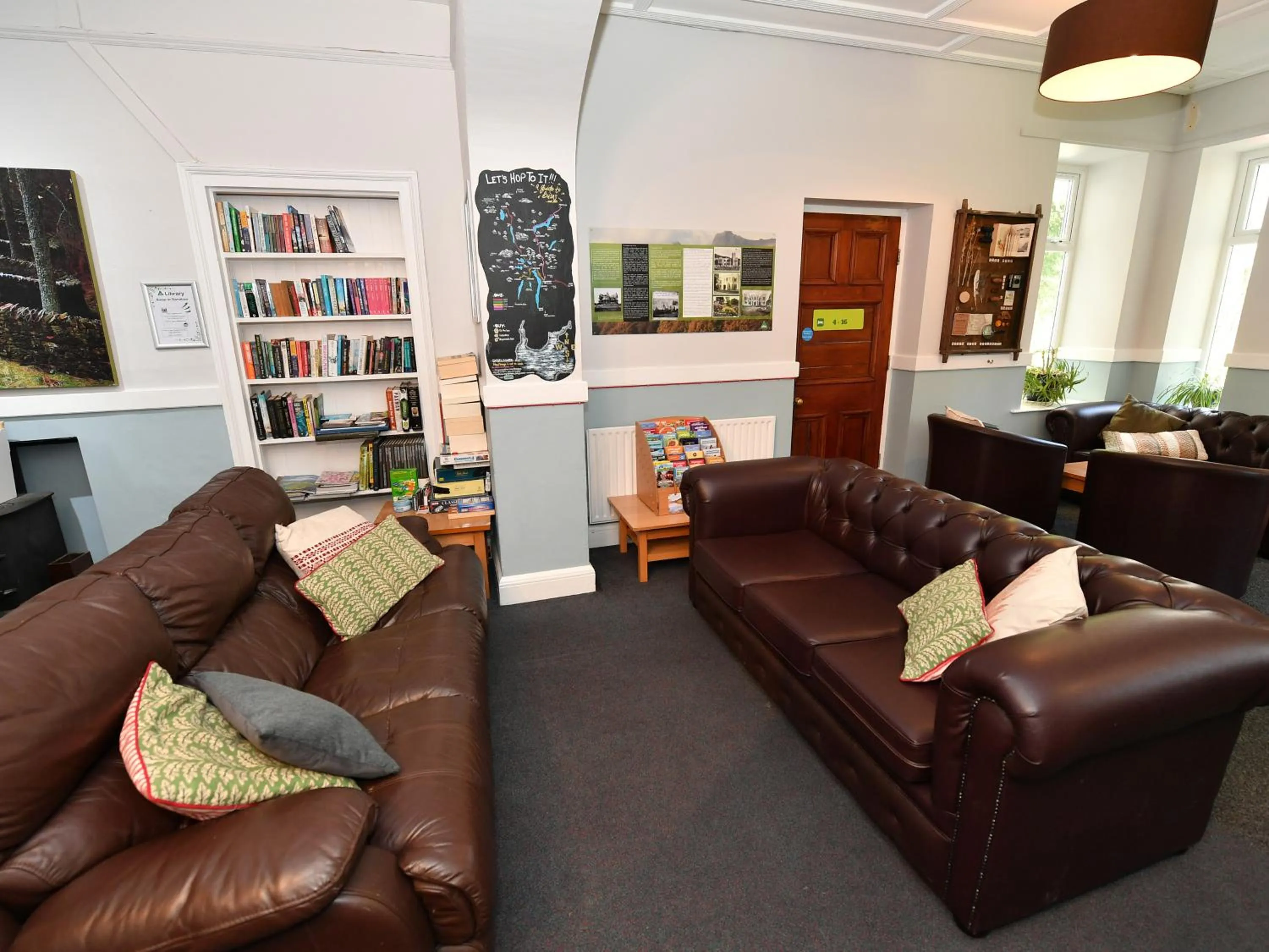 Seating area in YHA Windermere