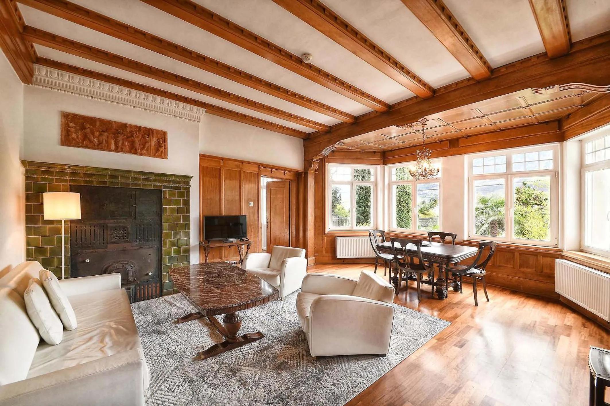 Living room in Villa Verdi Apartments