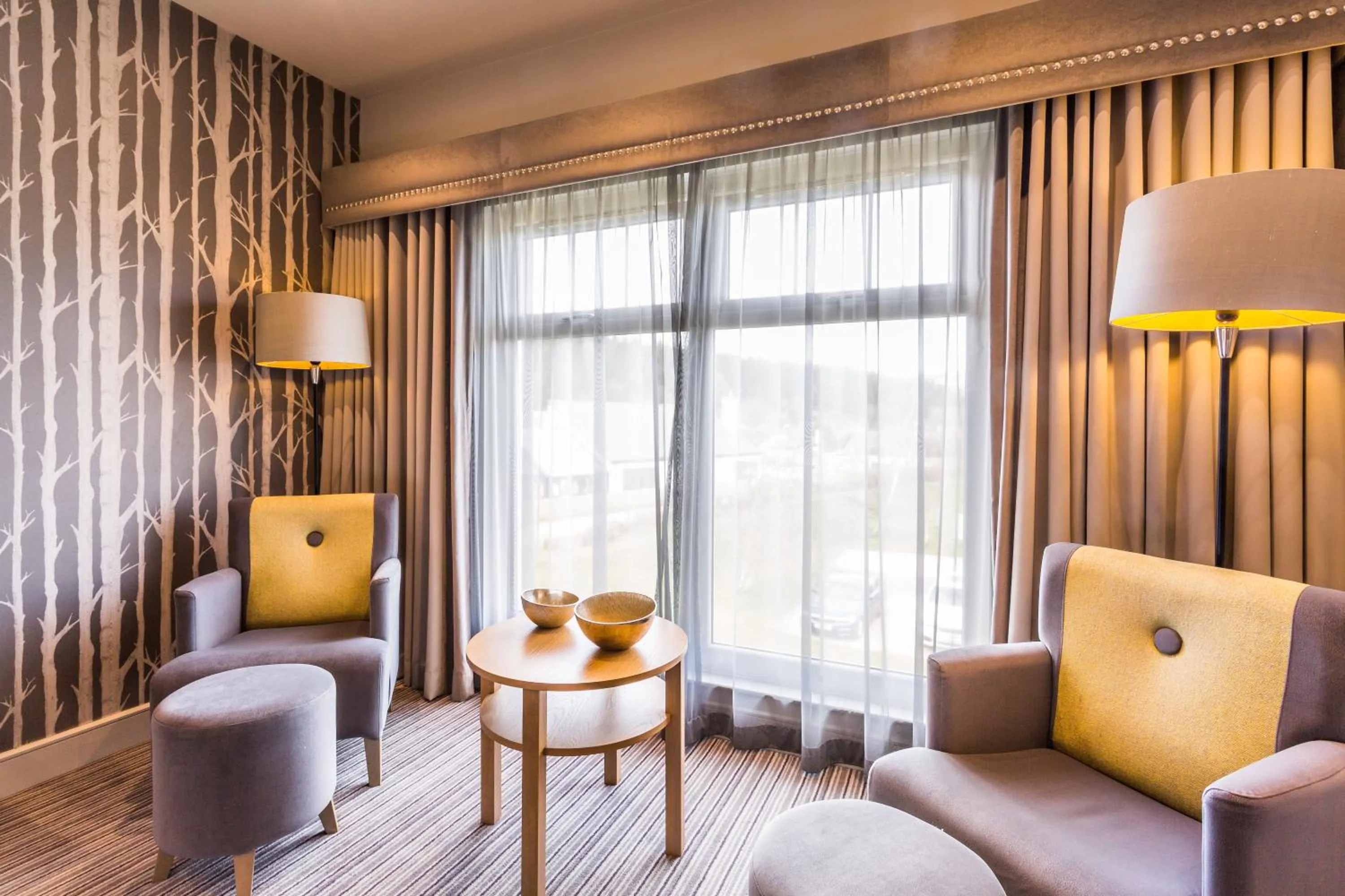 Seating area in Auchrannie Resort