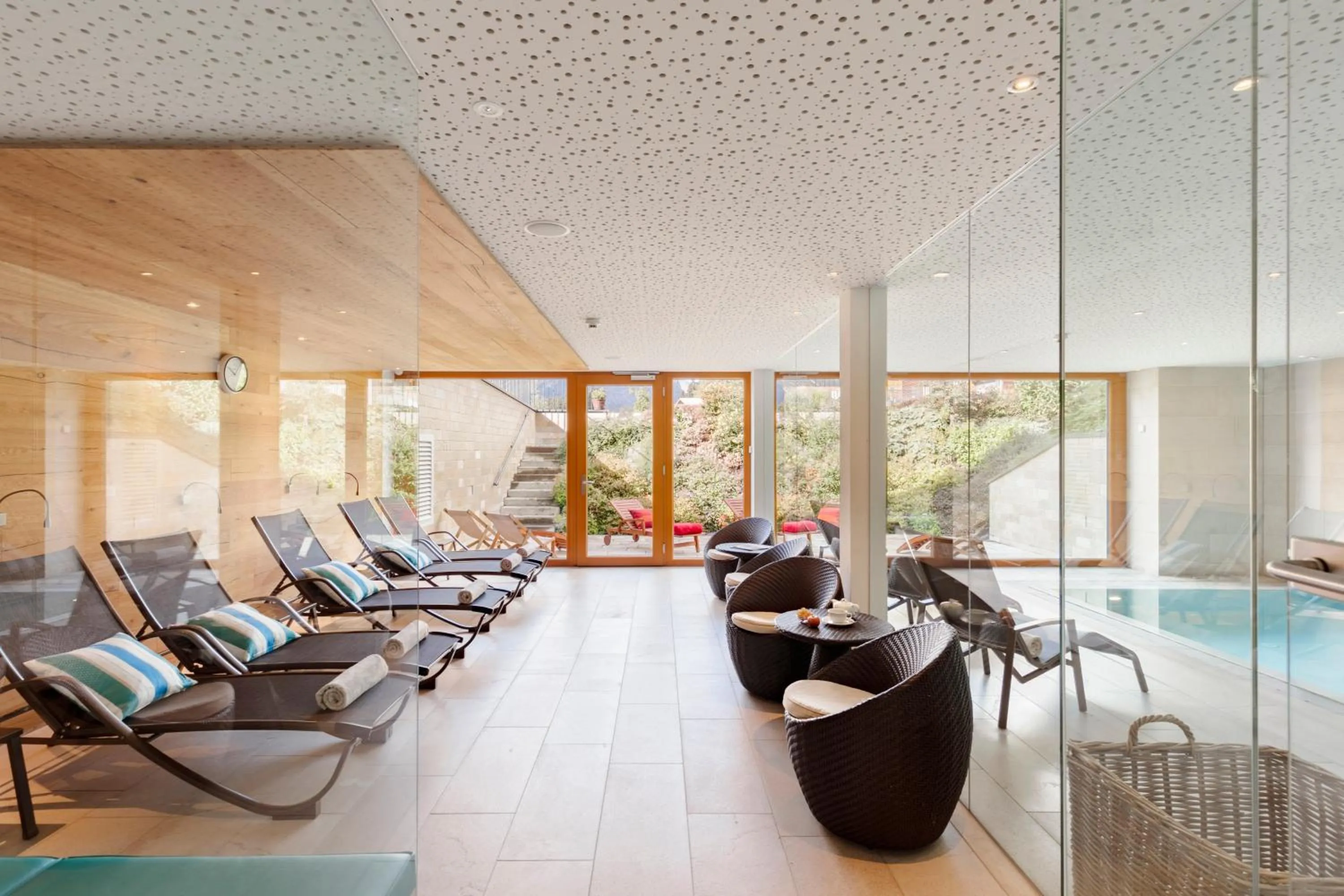 Swimming pool in Hotel Schranz - Ski In & Ski Out