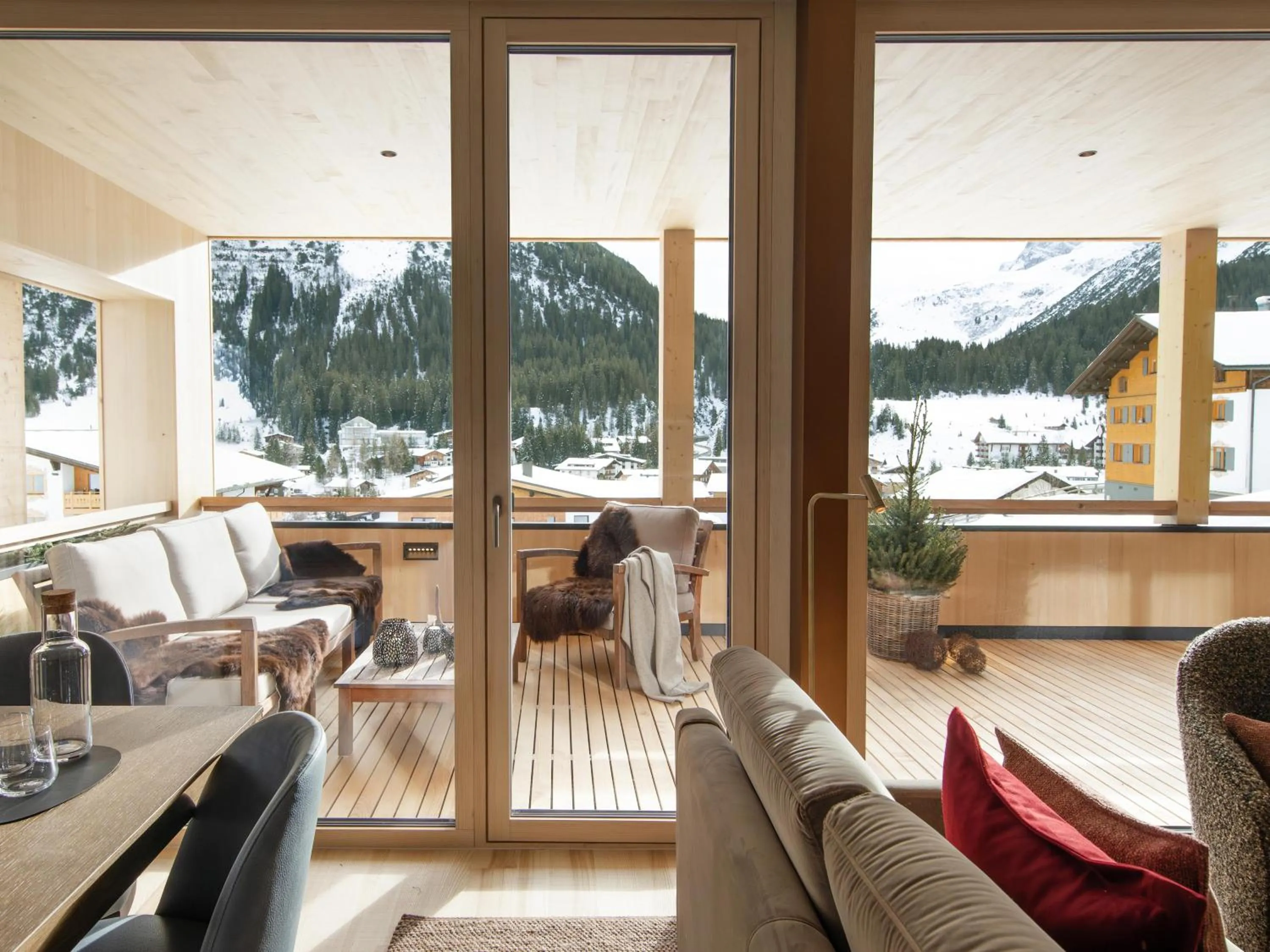 Living room in Hotel Schranz - Ski In & Ski Out