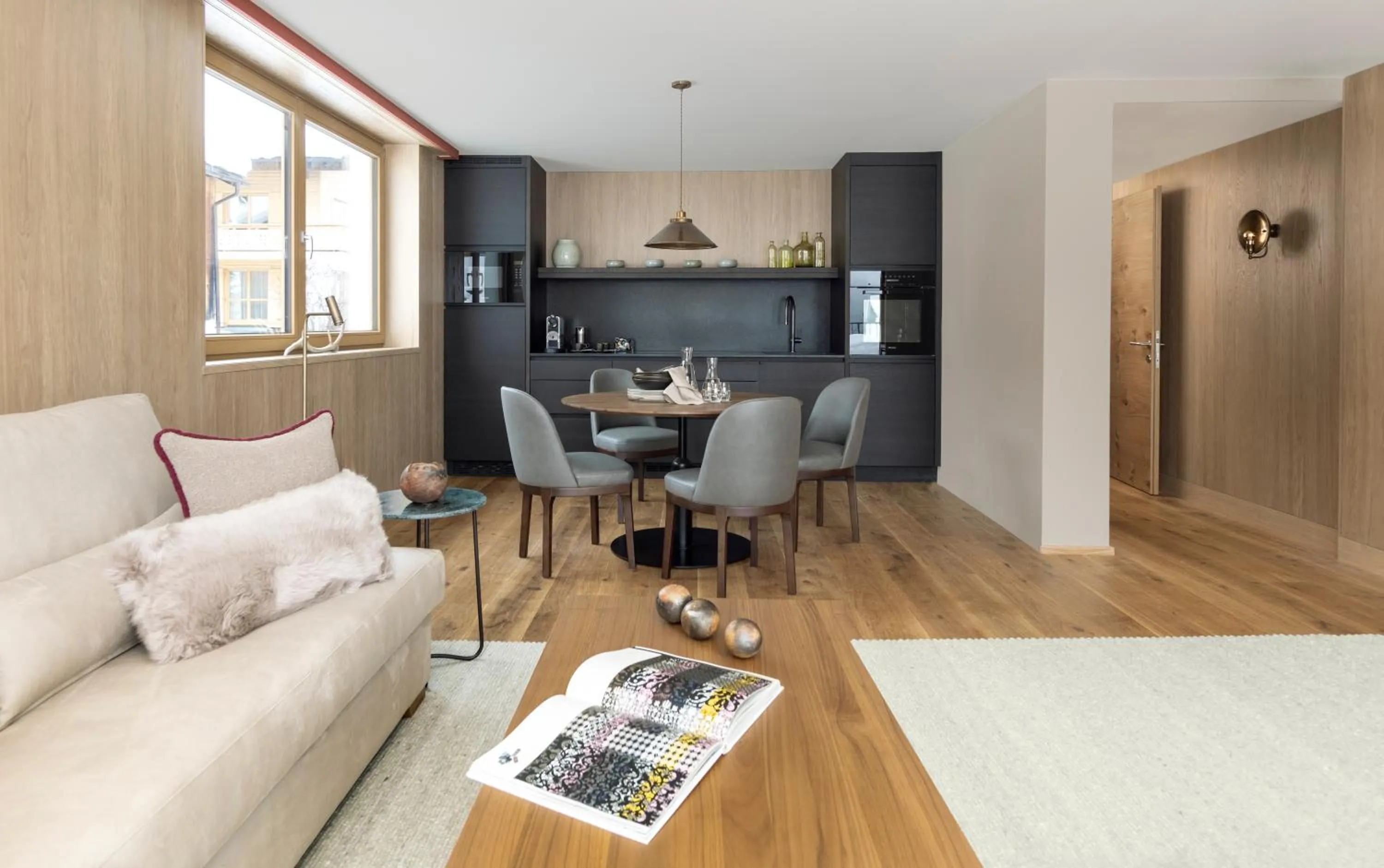 Kitchen or kitchenette in Hotel Schranz - Ski In & Ski Out