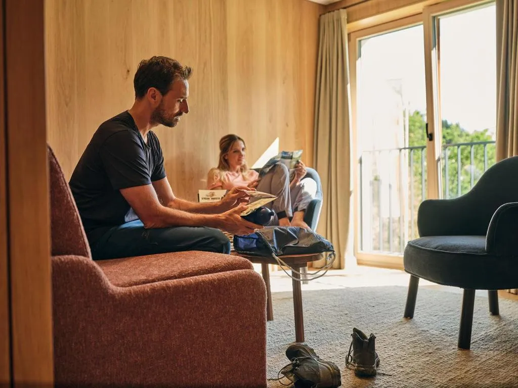 Living room in Hotel Schranz - Ski In & Ski Out