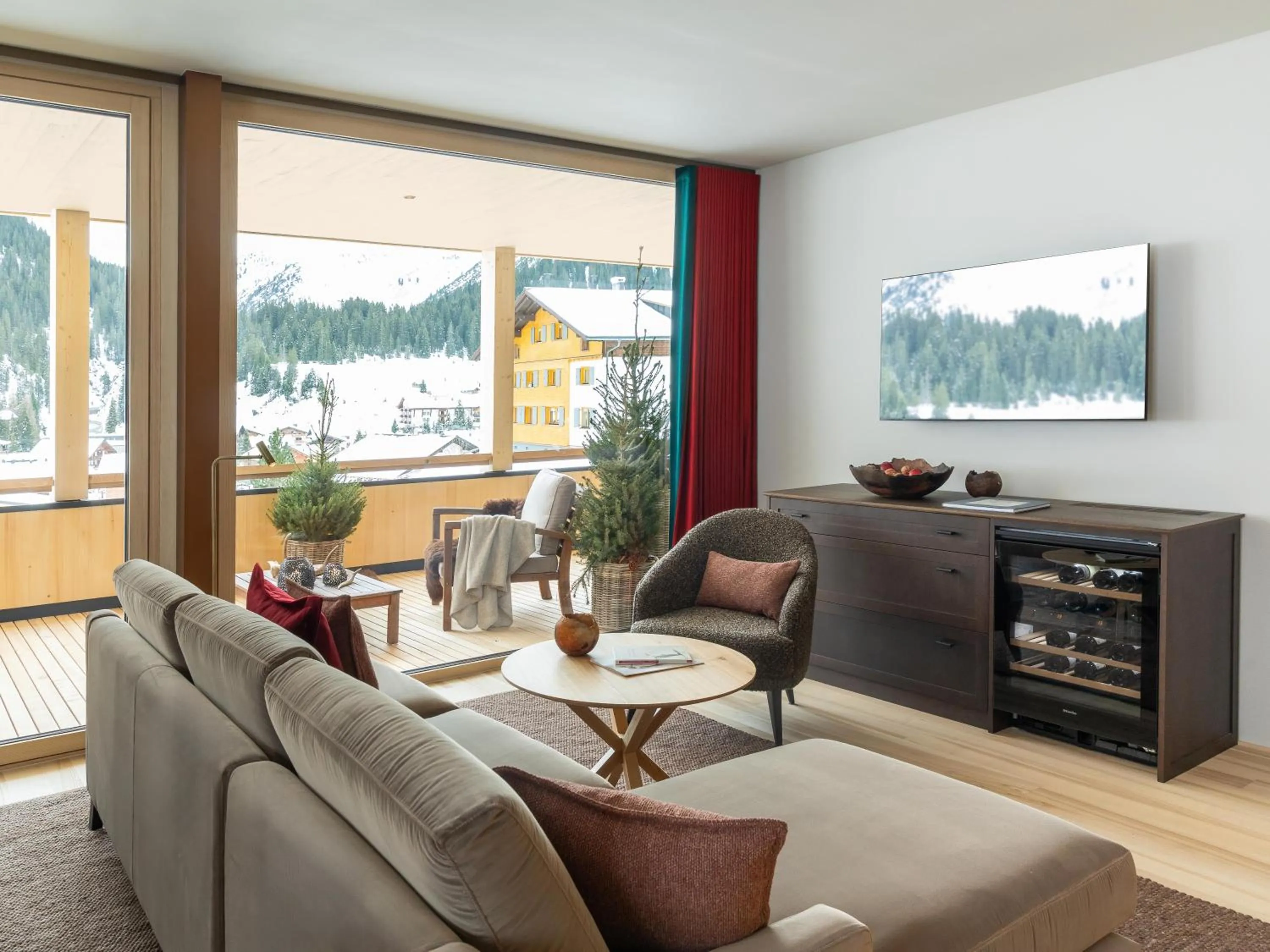 Living room in Hotel Schranz - Ski In & Ski Out