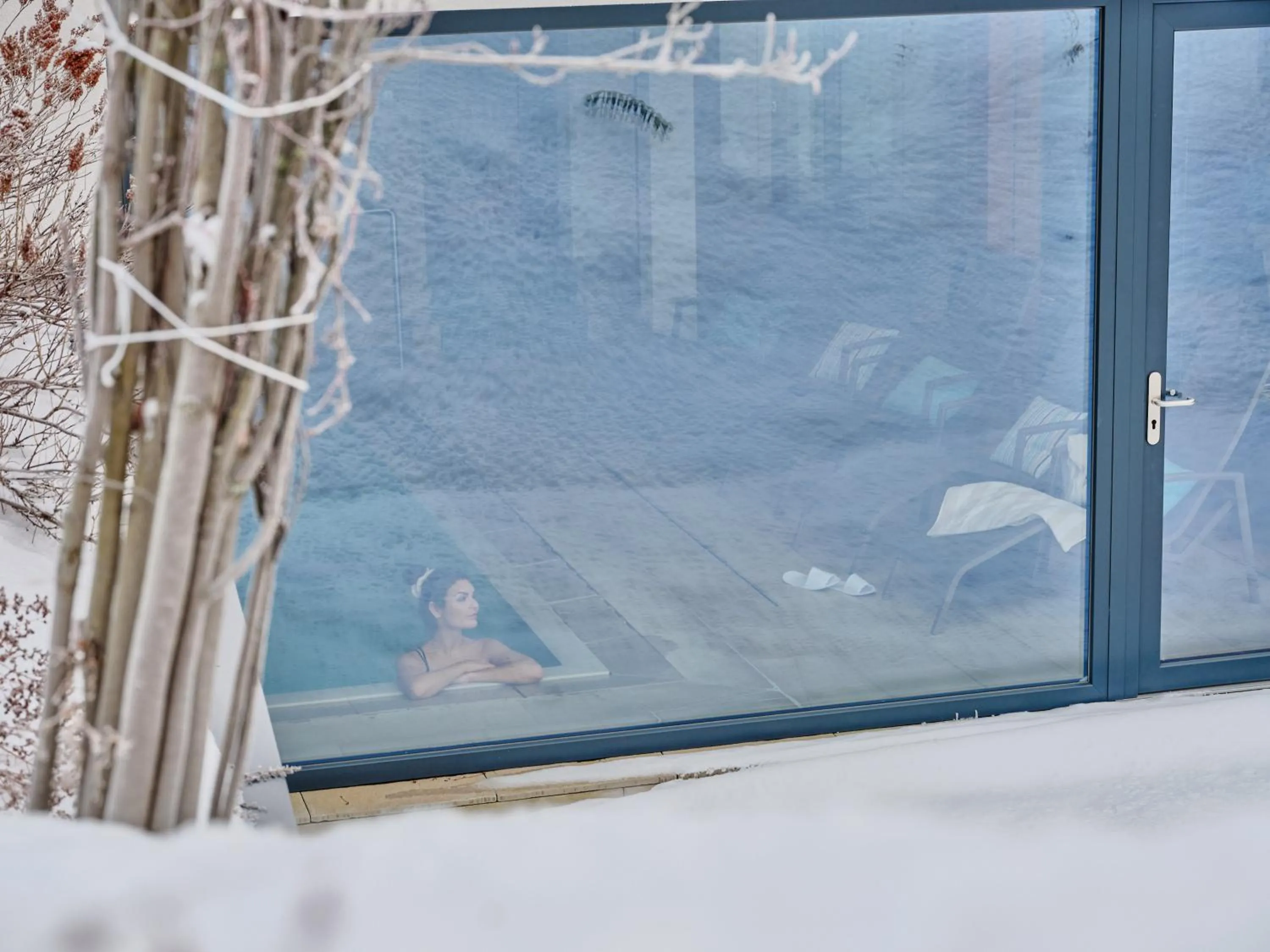 Swimming pool in Hotel Schranz - Ski In & Ski Out