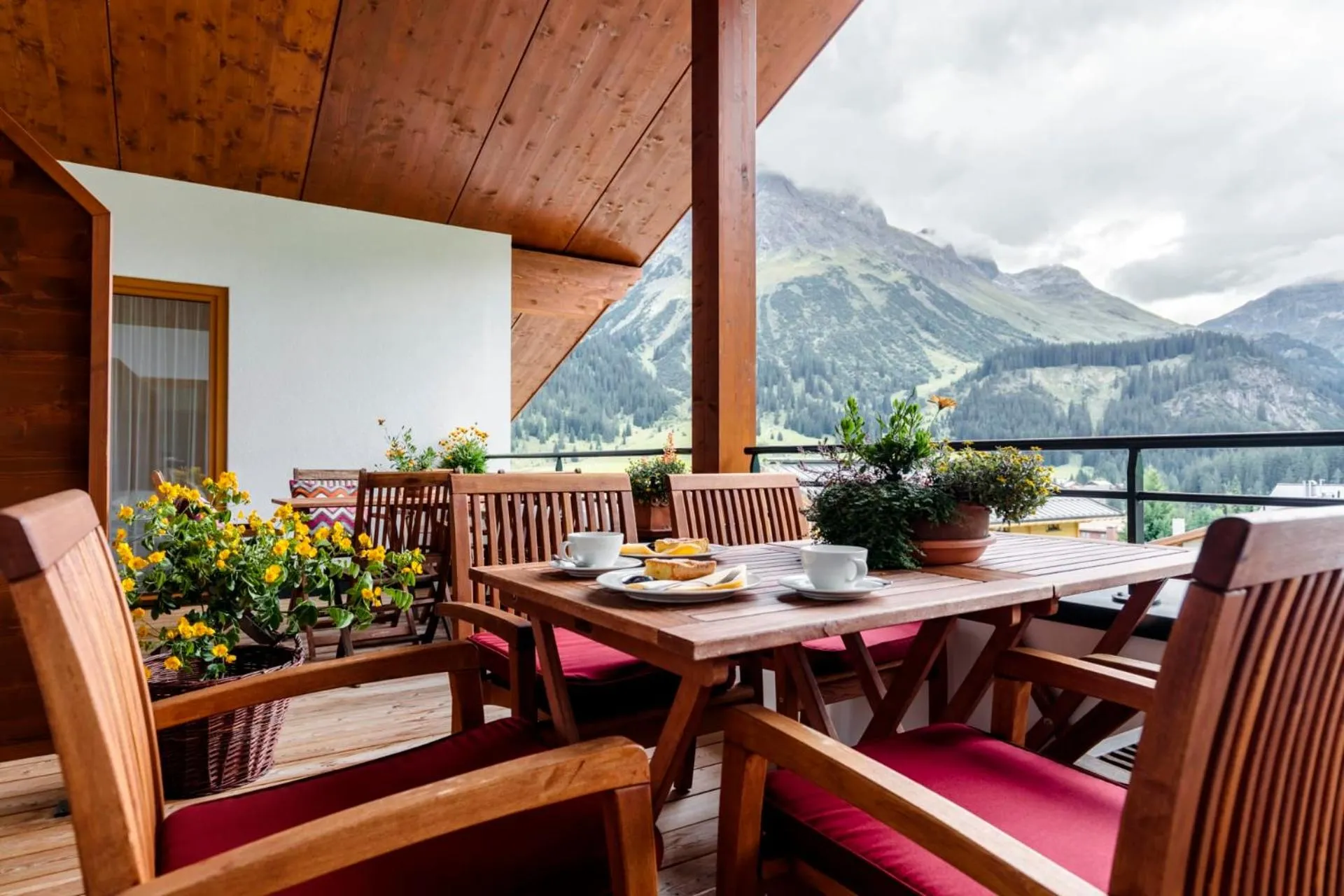 Balcony/Terrace in Hotel Schranz - Ski In & Ski Out
