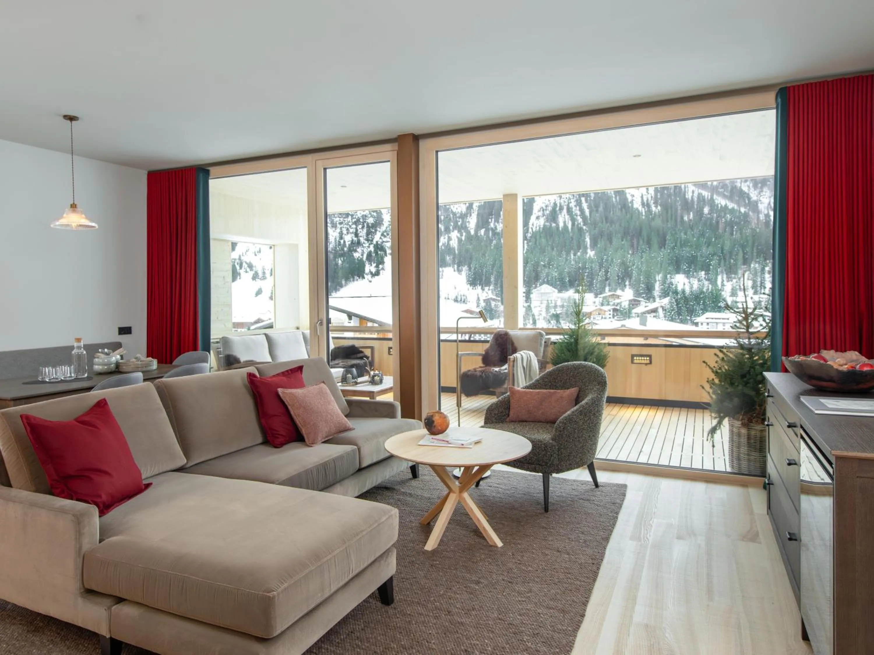 Living room in Hotel Schranz - Ski In & Ski Out