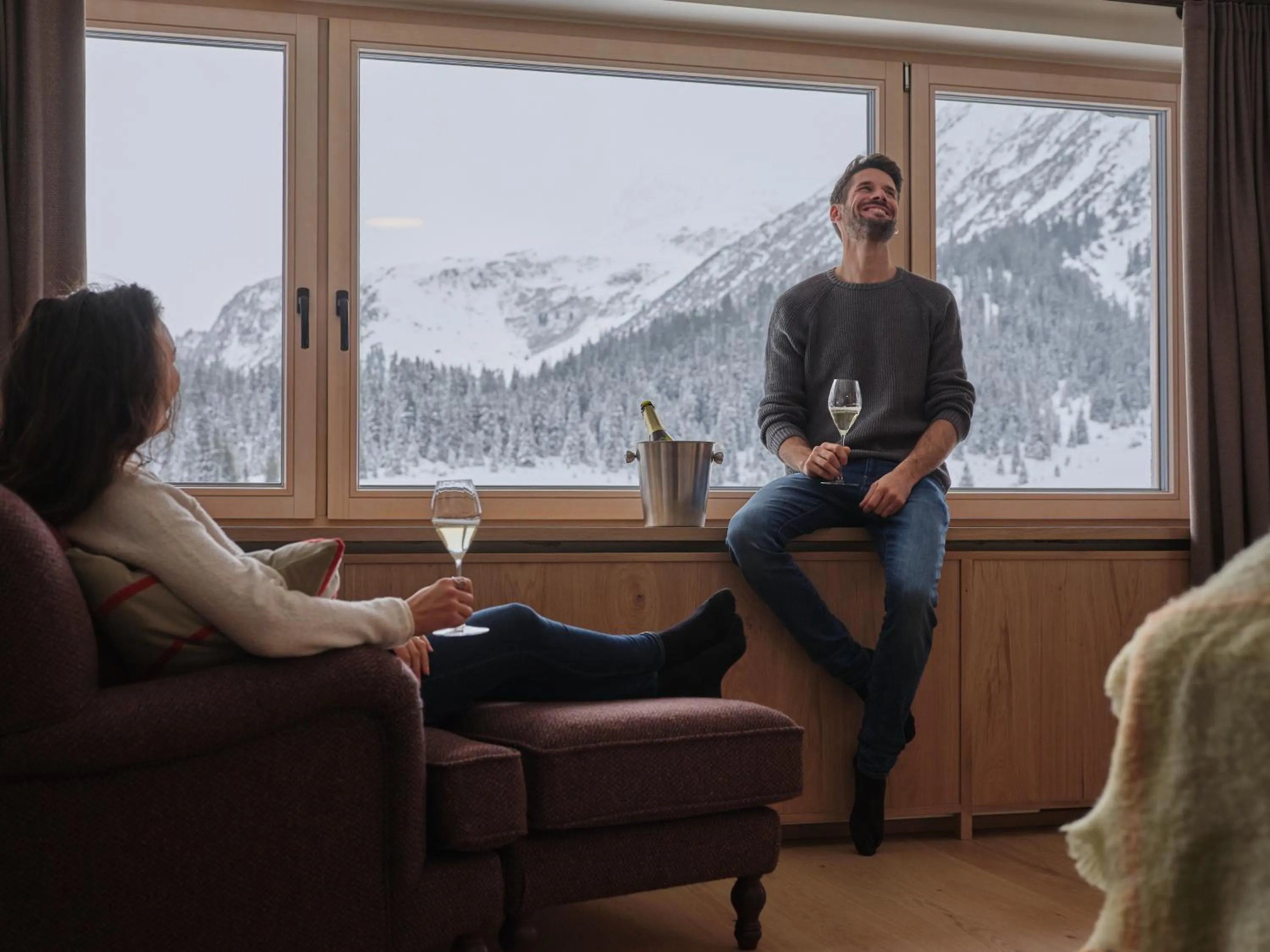 Mountain view in Hotel Schranz - Ski In & Ski Out