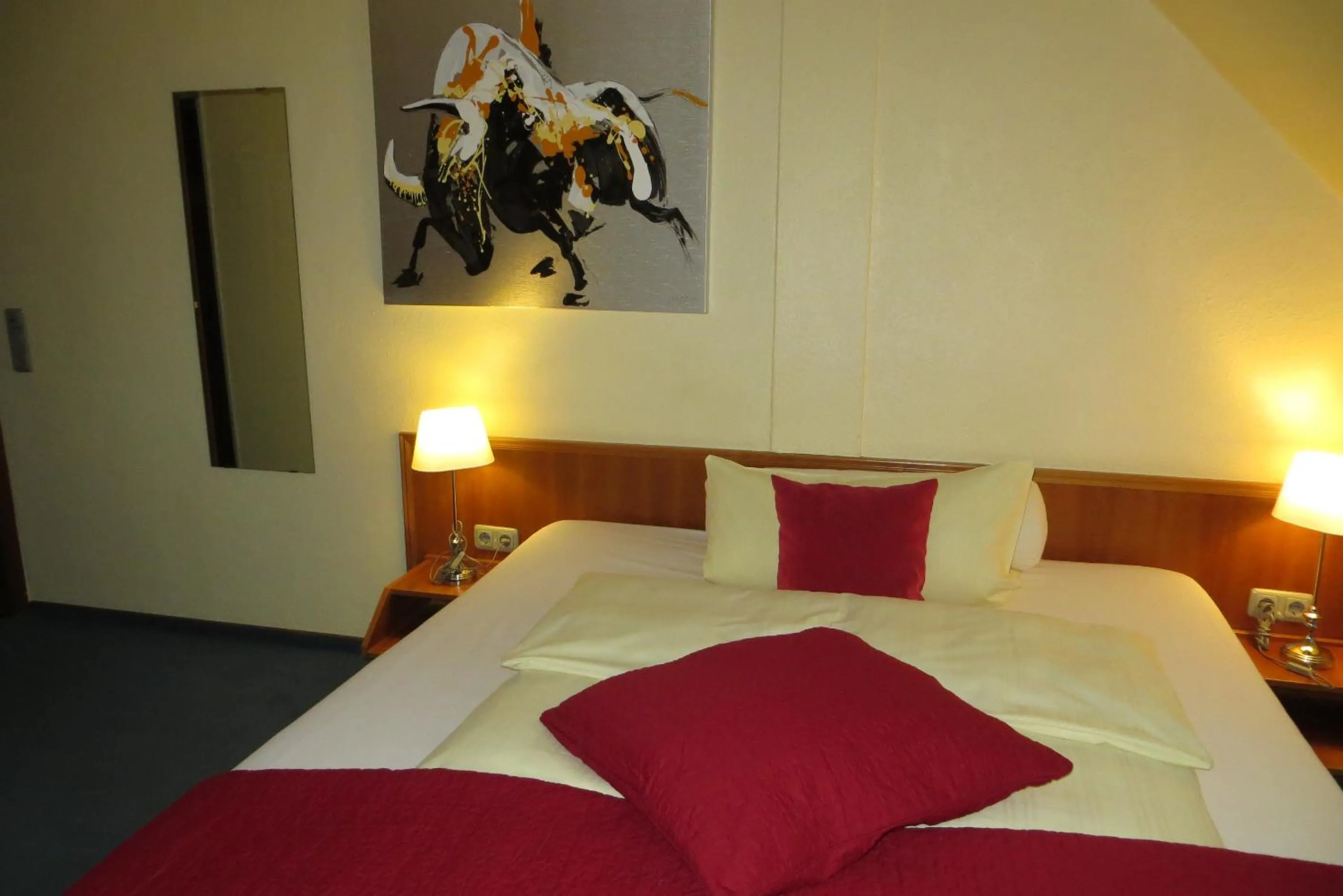 Bed in Burghotel Münzenberg