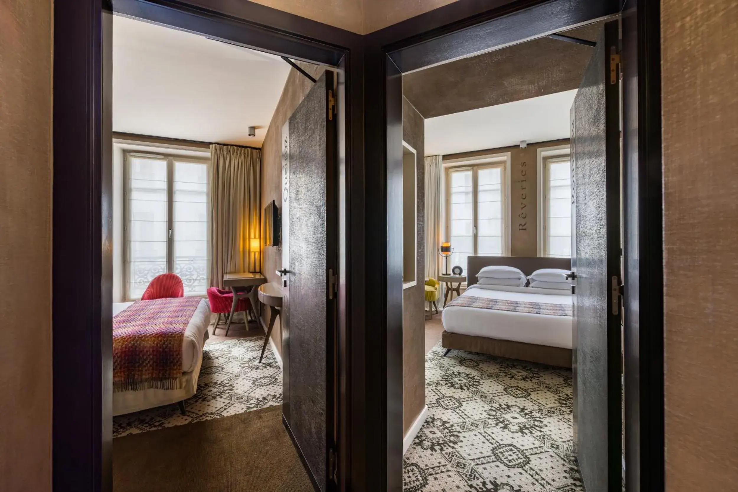 Two Connecting Double Rooms in Le Pavillon des Lettres Two Connecting Double Rooms in Le Pavillon des Lettres