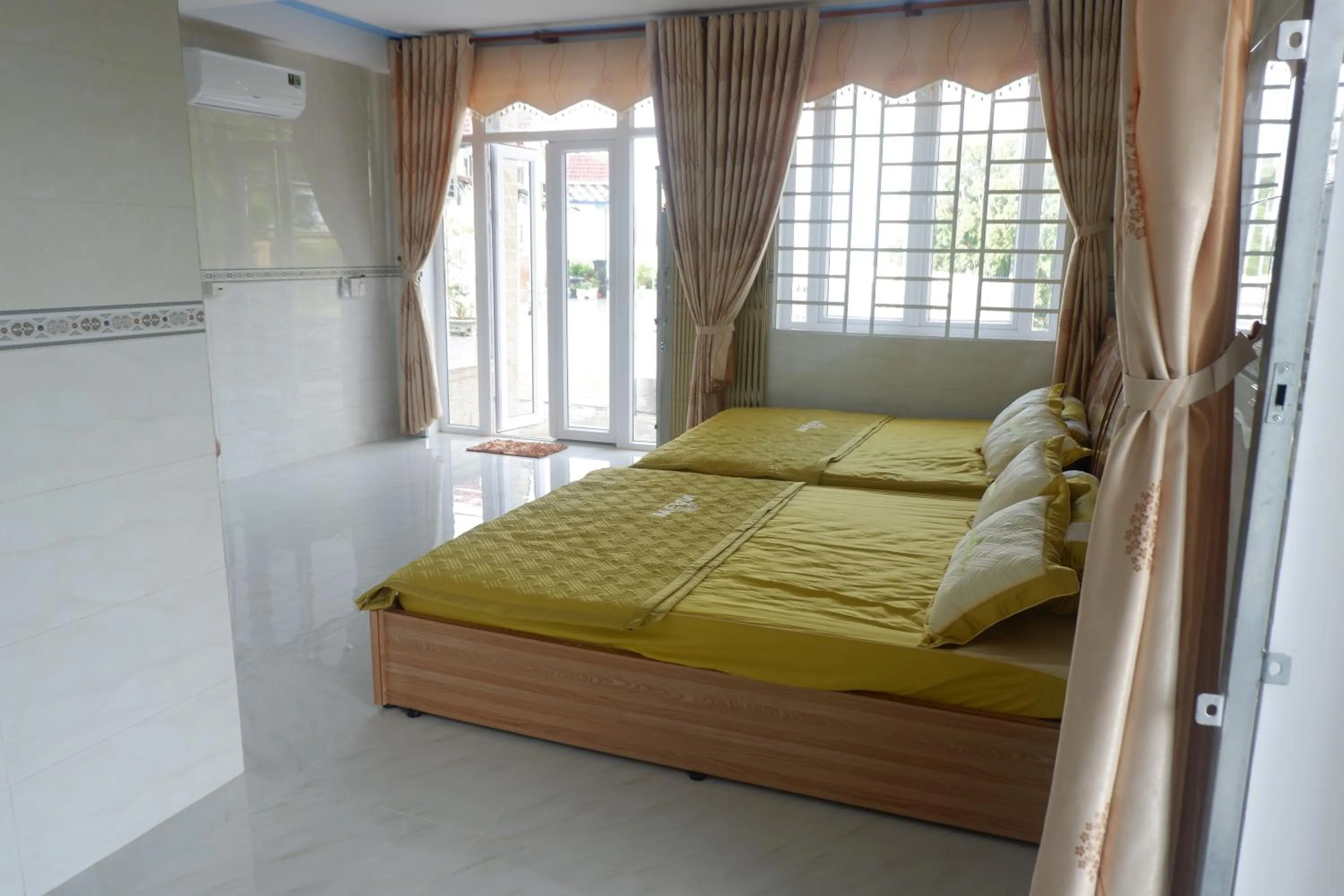 Bed in Hanh Mai Hotel