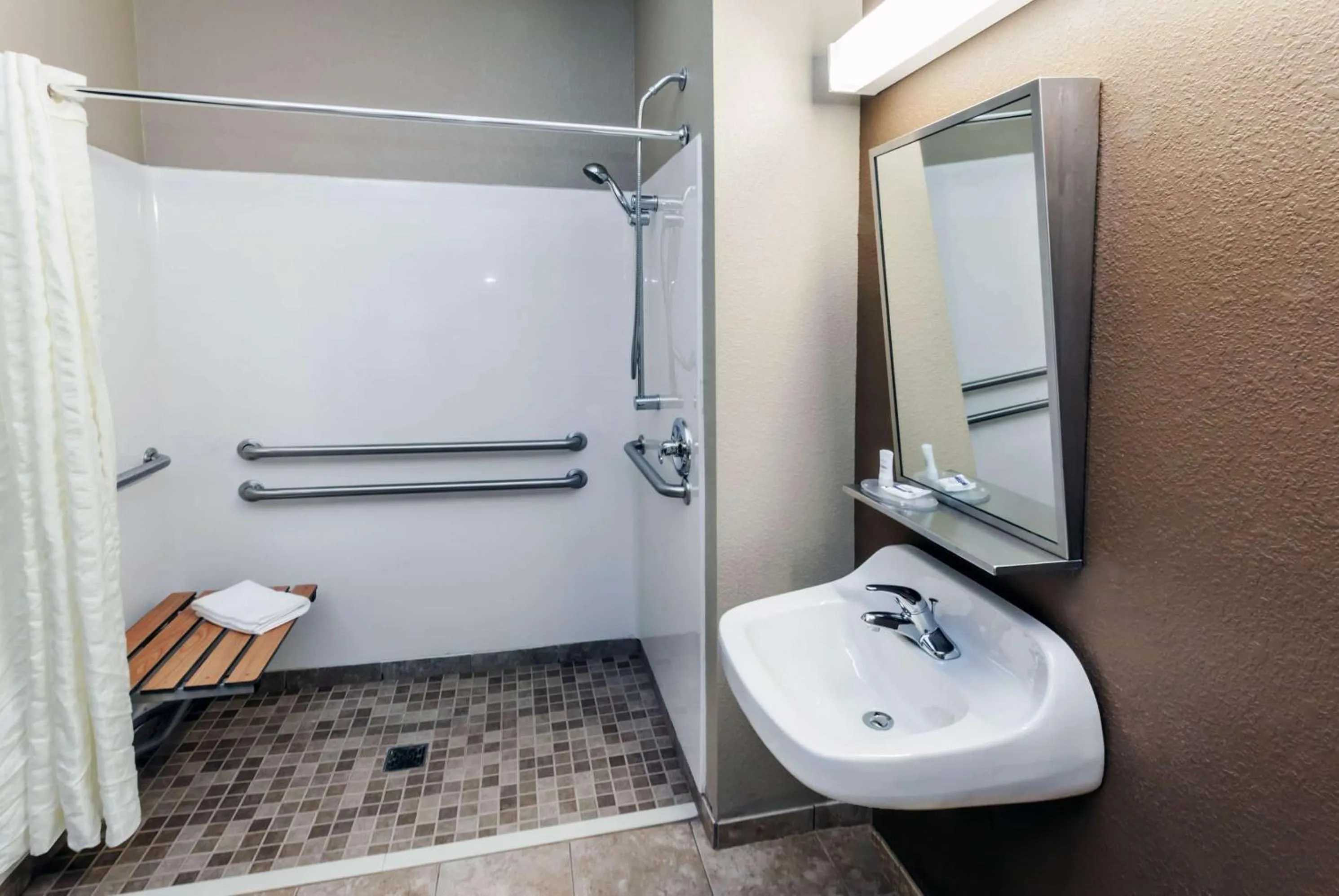 Bathroom in Microtel Inn & Suites by Wyndham Michigan City