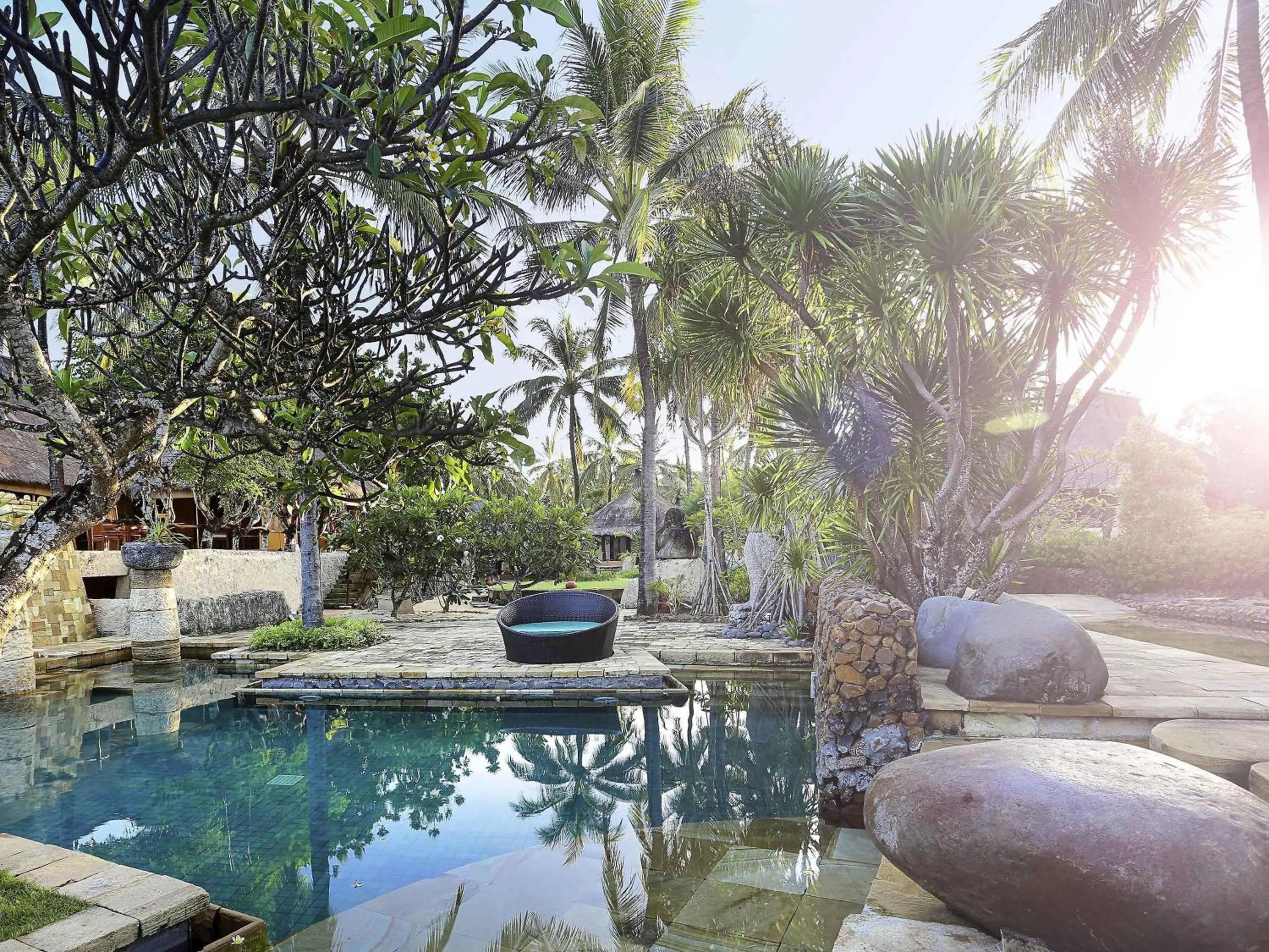 Pool view in Novotel Lombok Resort & Villas