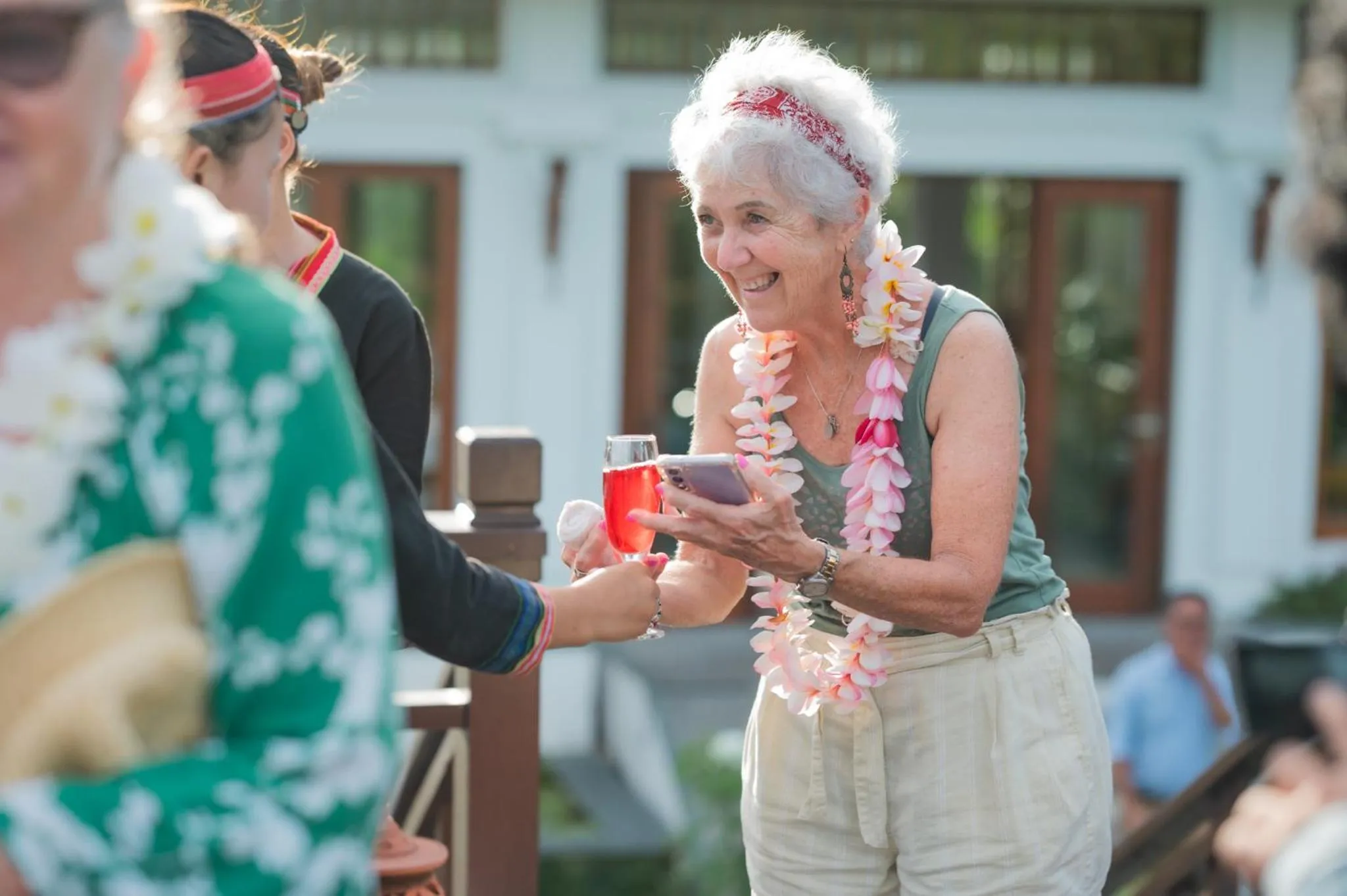 group of guests in Le Grand Pakbeng