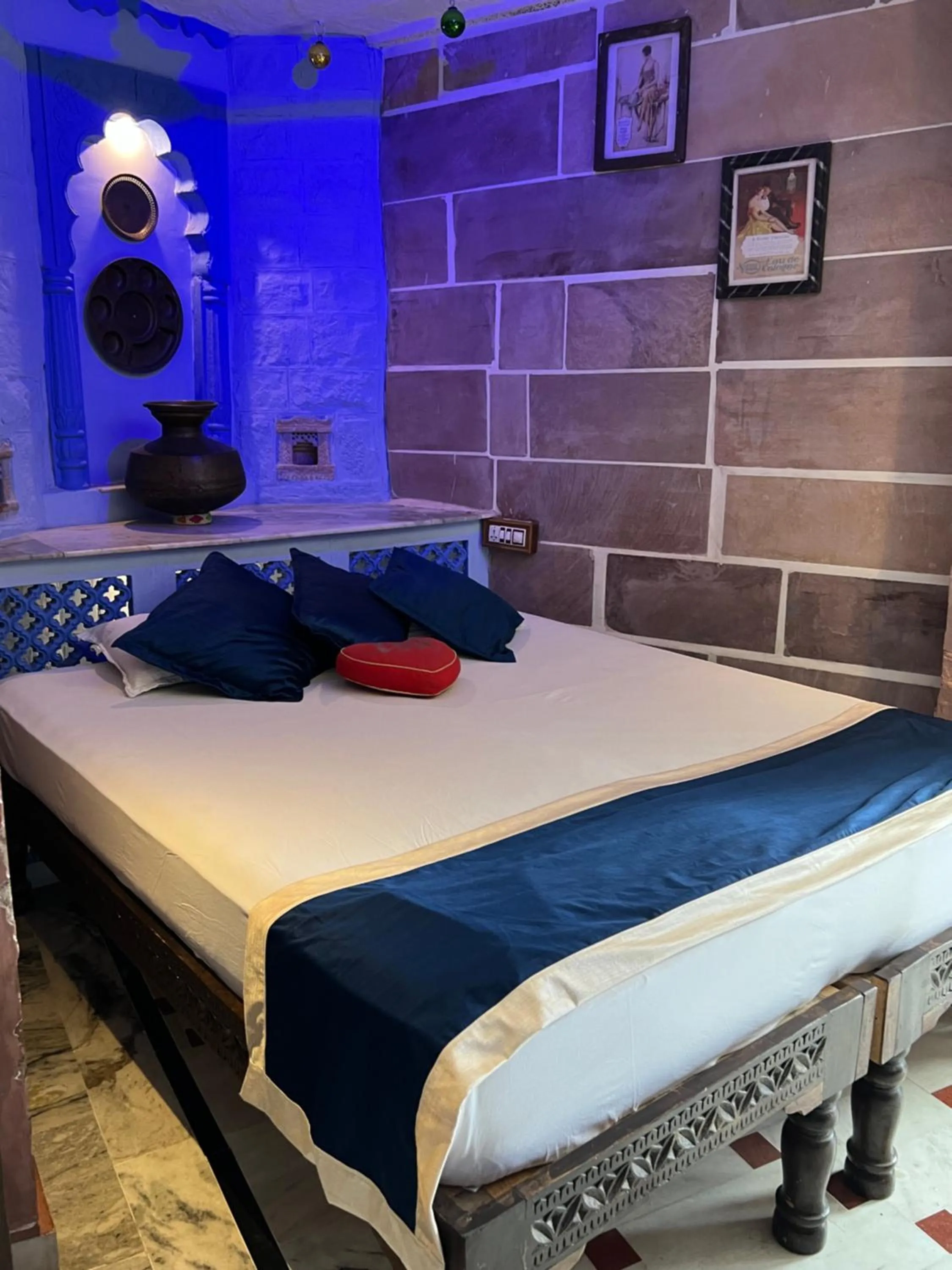 Bed in Raj Mandir Boutique Home Stay
