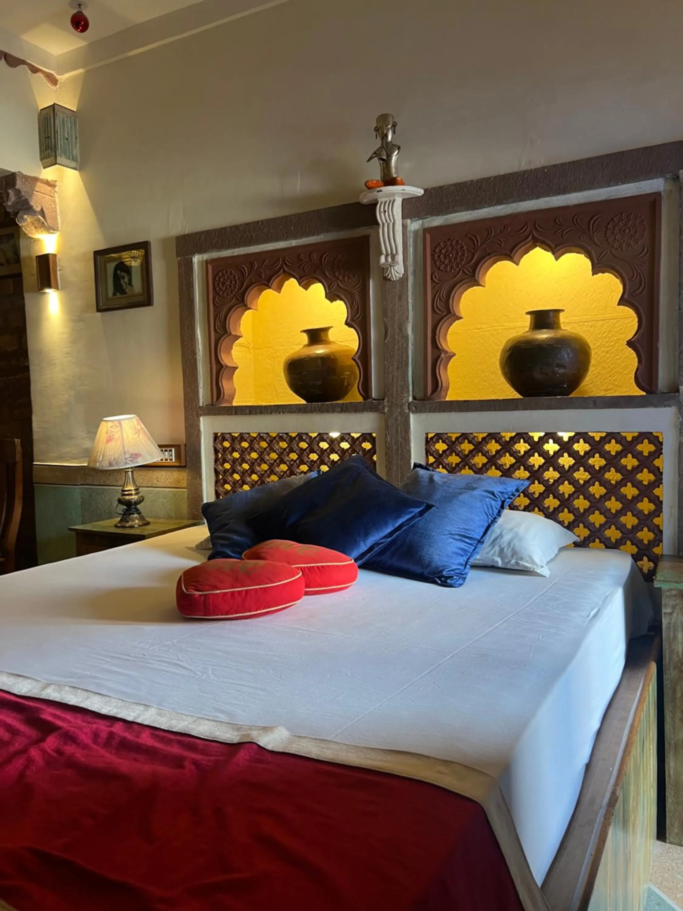Bed in Raj Mandir Boutique Home Stay