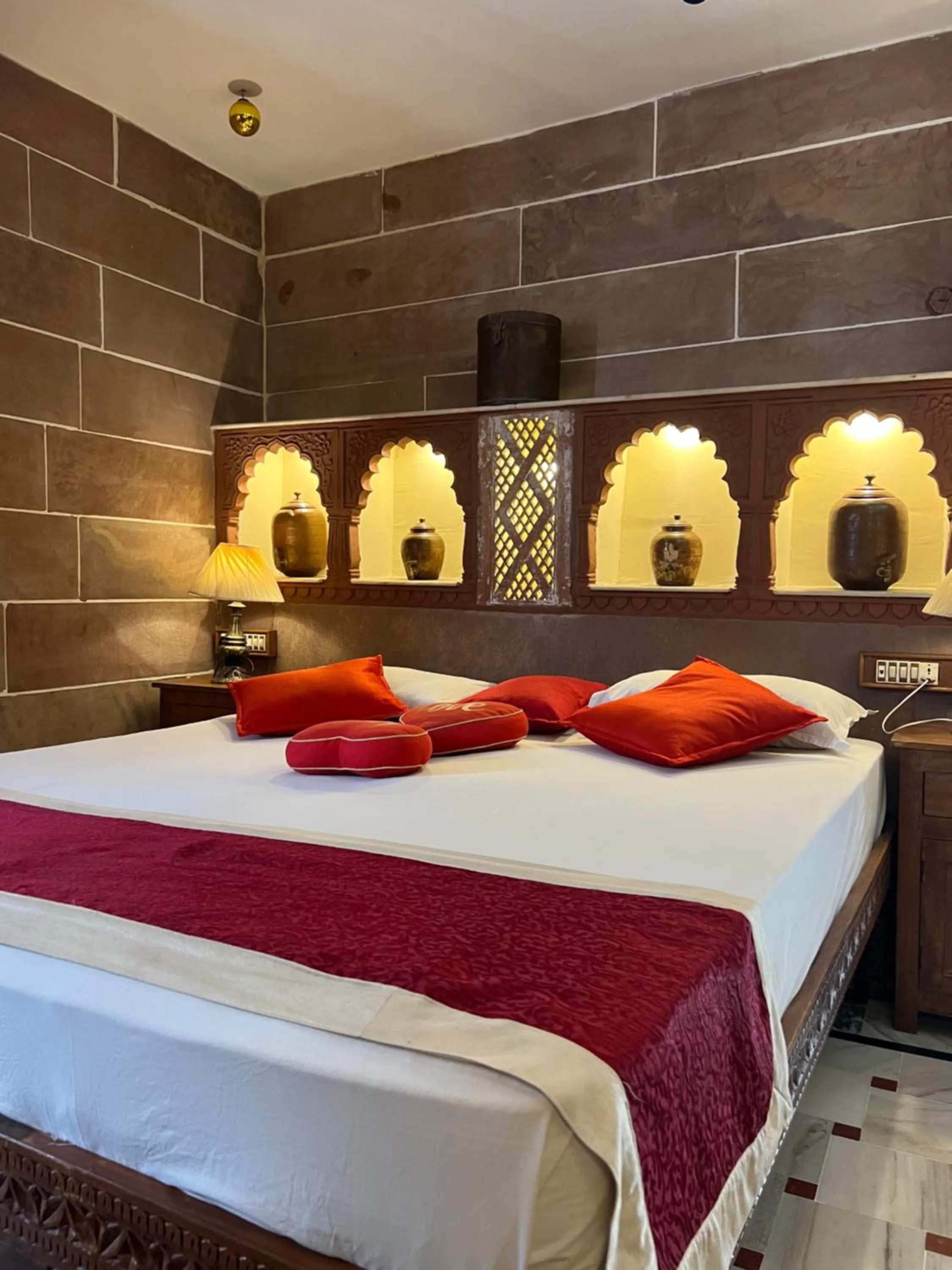 Bed in Raj Mandir Boutique Home Stay