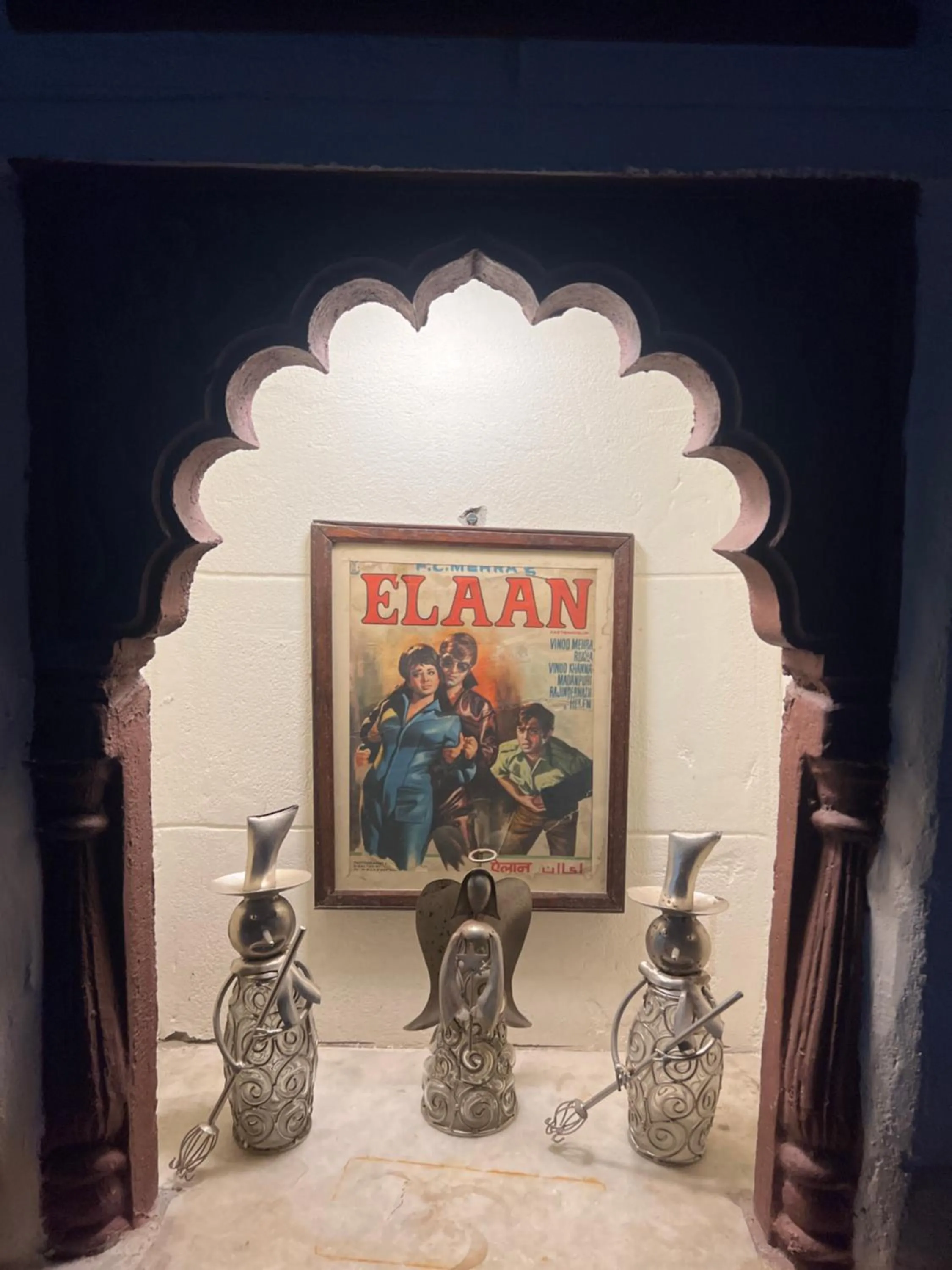 Decorative detail in Raj Mandir Boutique Home Stay