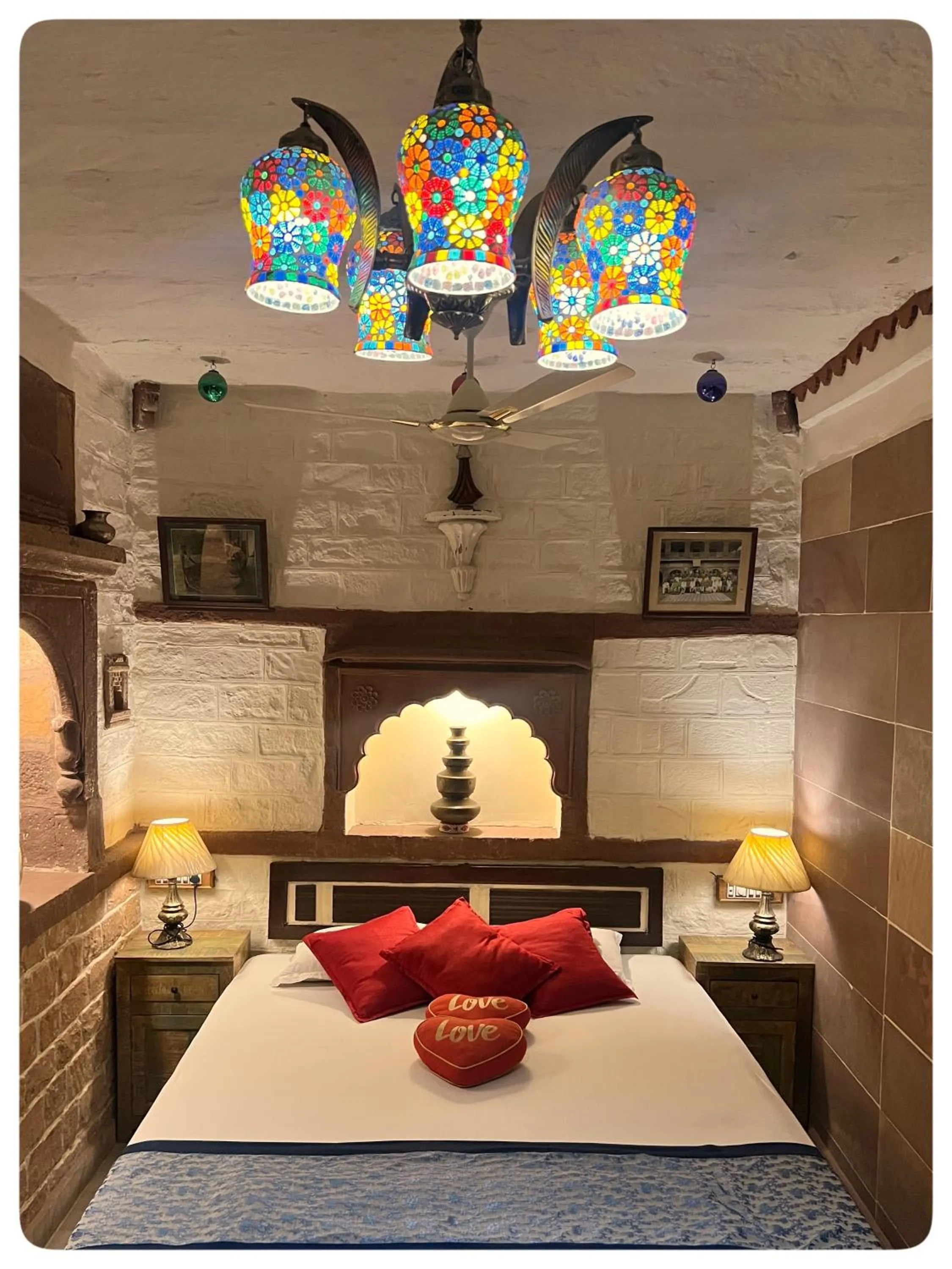 Bed in Raj Mandir Boutique Home Stay