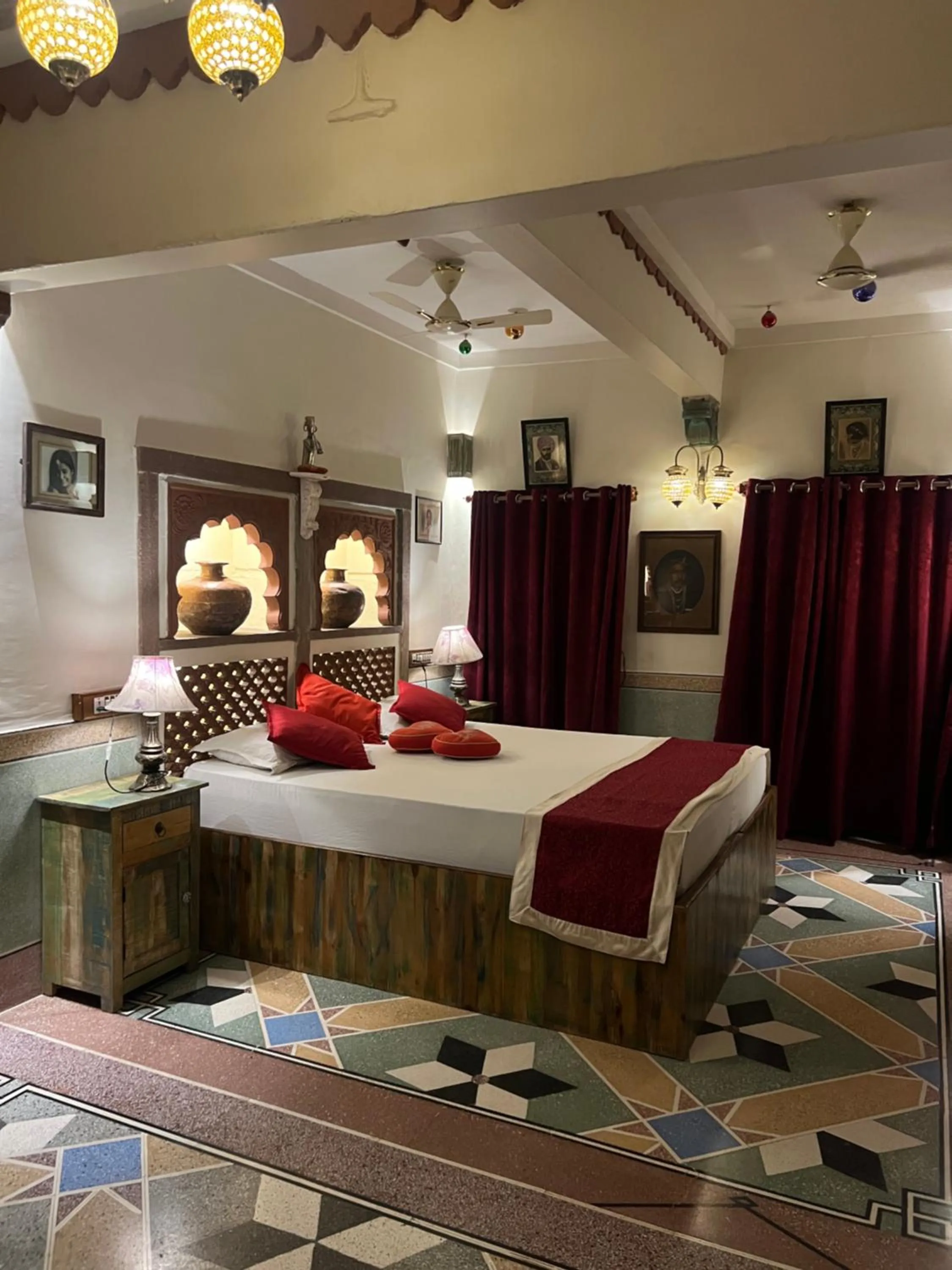 Bed in Raj Mandir Boutique Home Stay