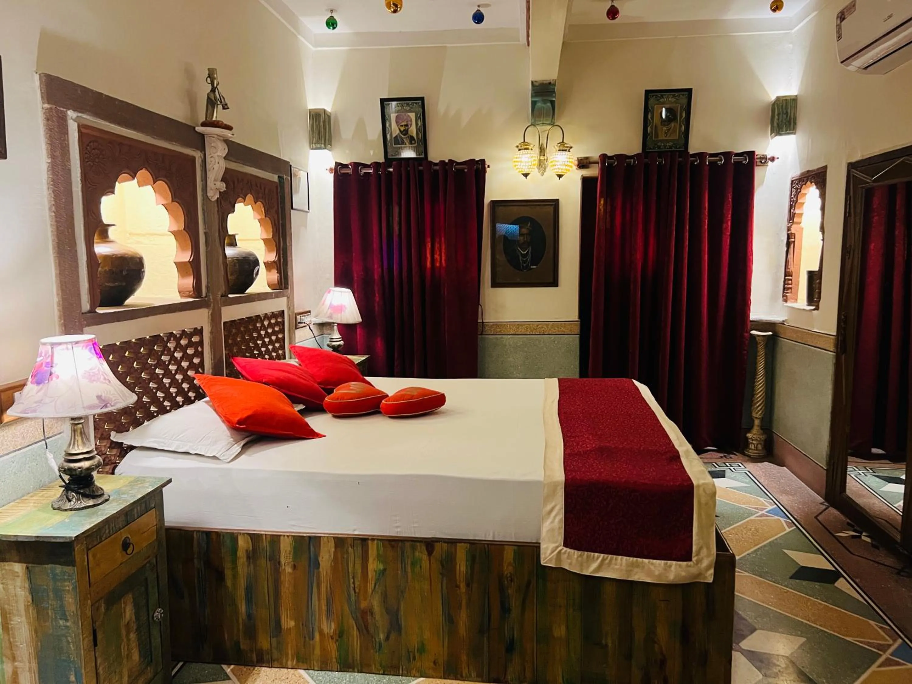 Bed in Raj Mandir Boutique Home Stay