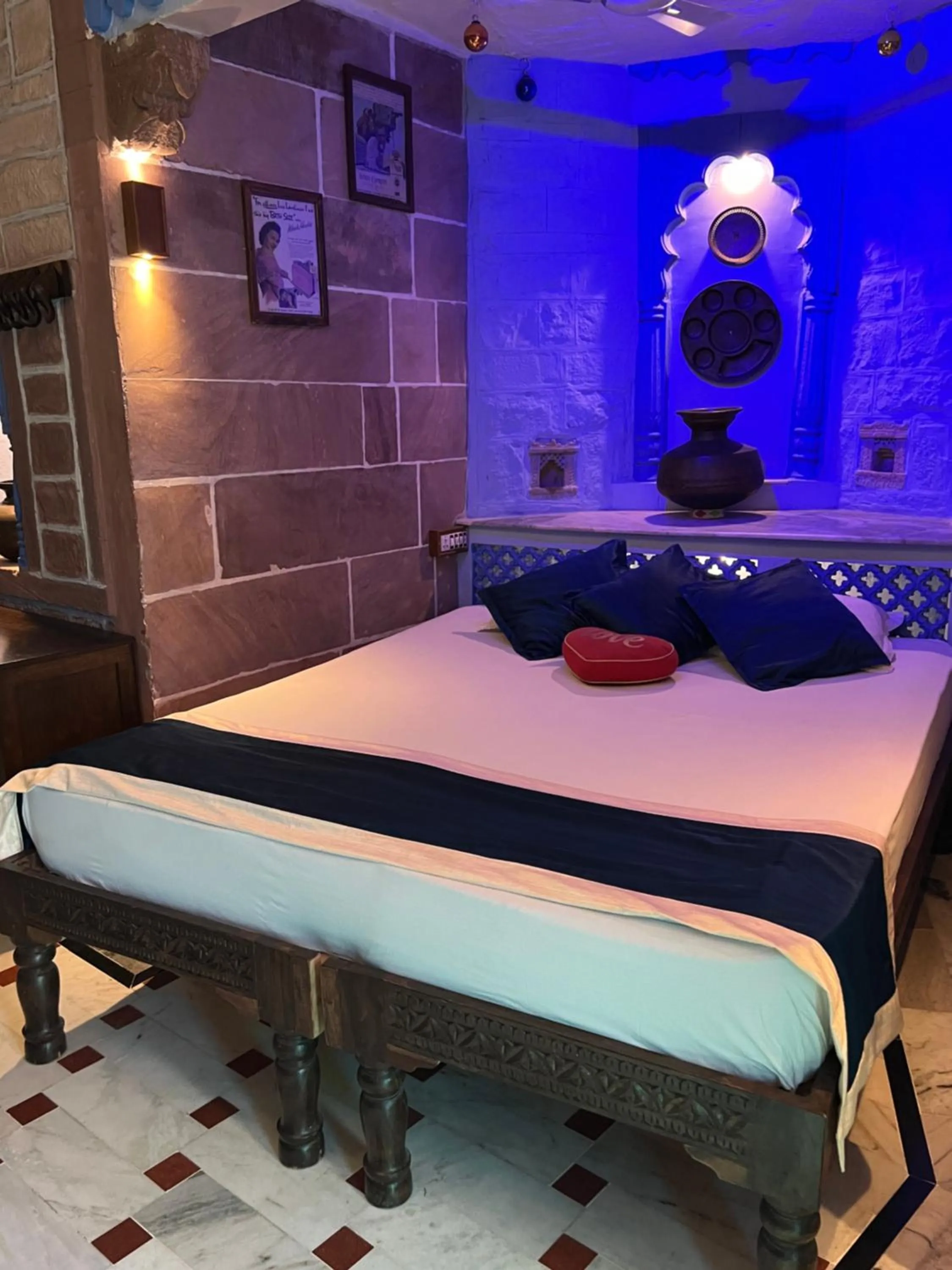 Bed in Raj Mandir Boutique Home Stay