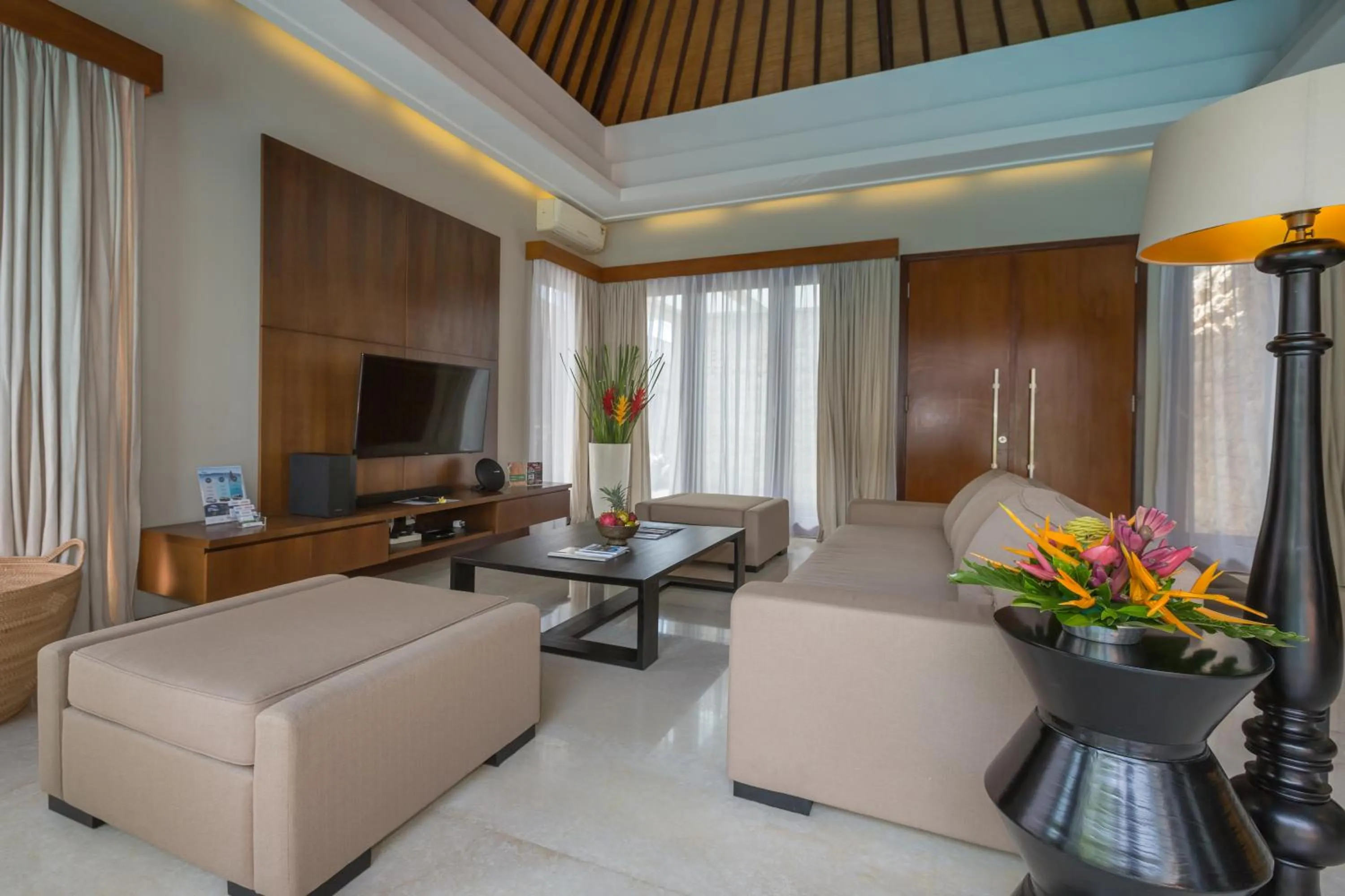 Living room in Entrada Seminyak Villa By Nagisa Bali