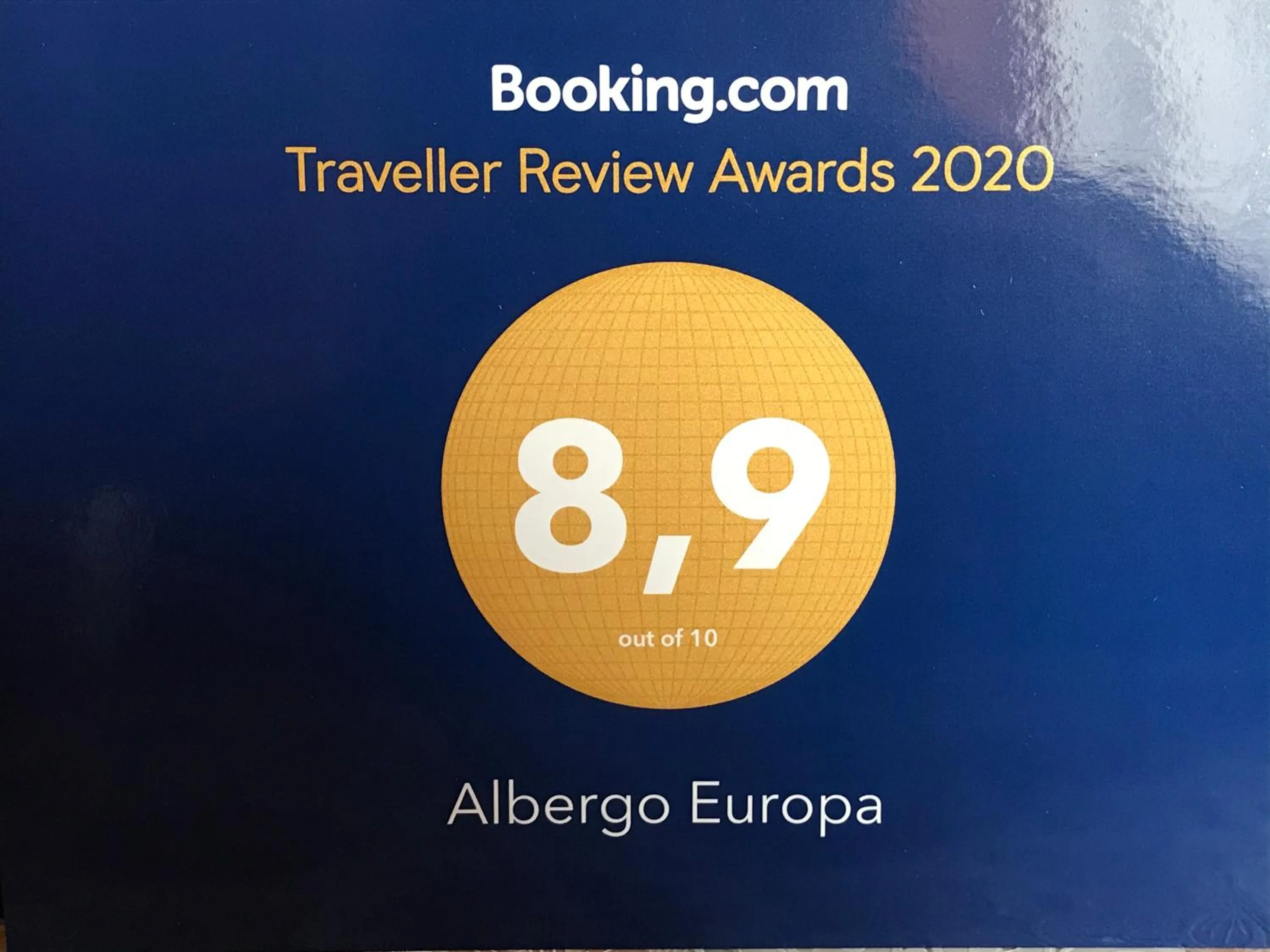 Certificate/Award in Albergo Europa