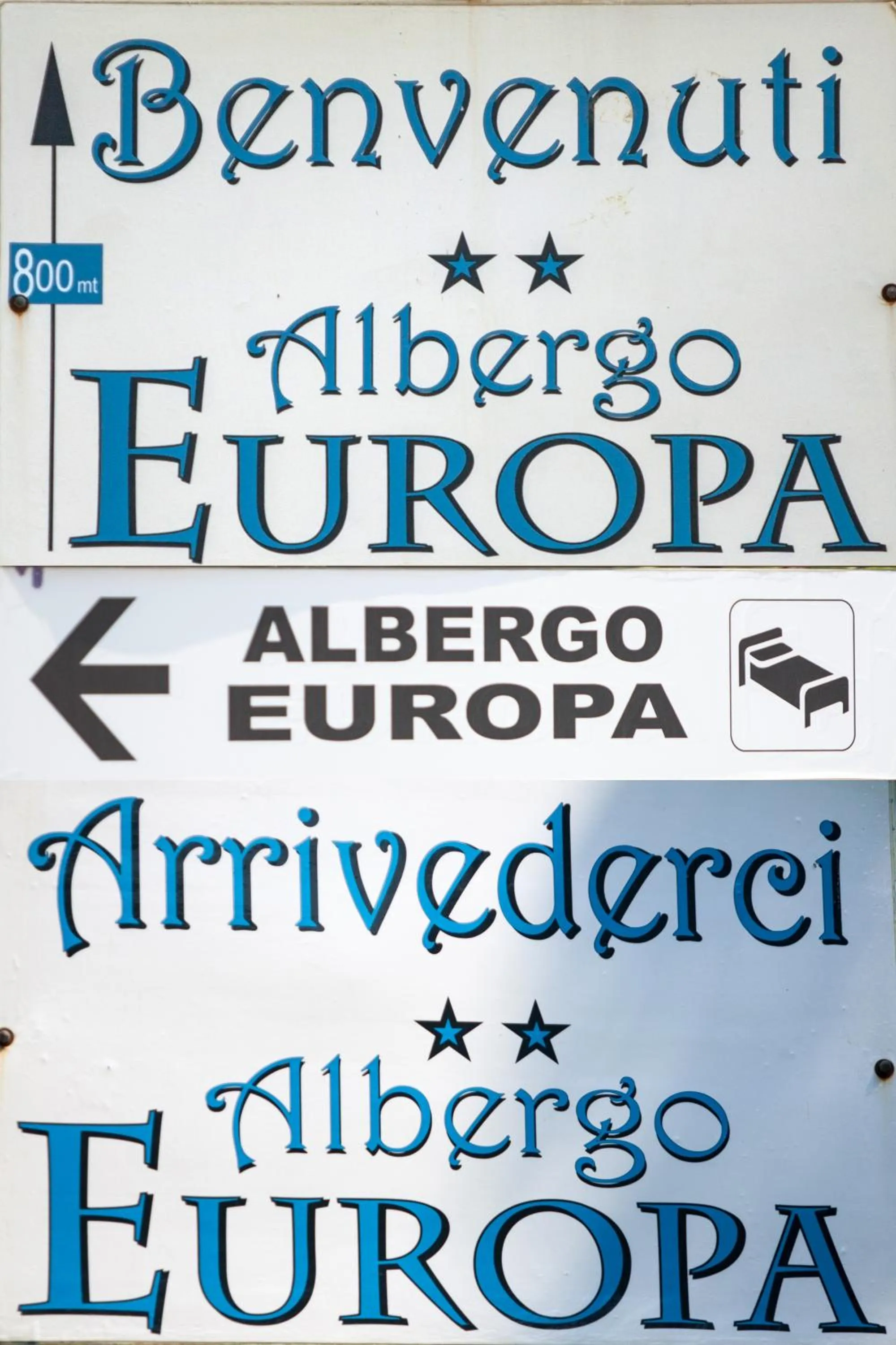 Certificate/Award in Albergo Europa