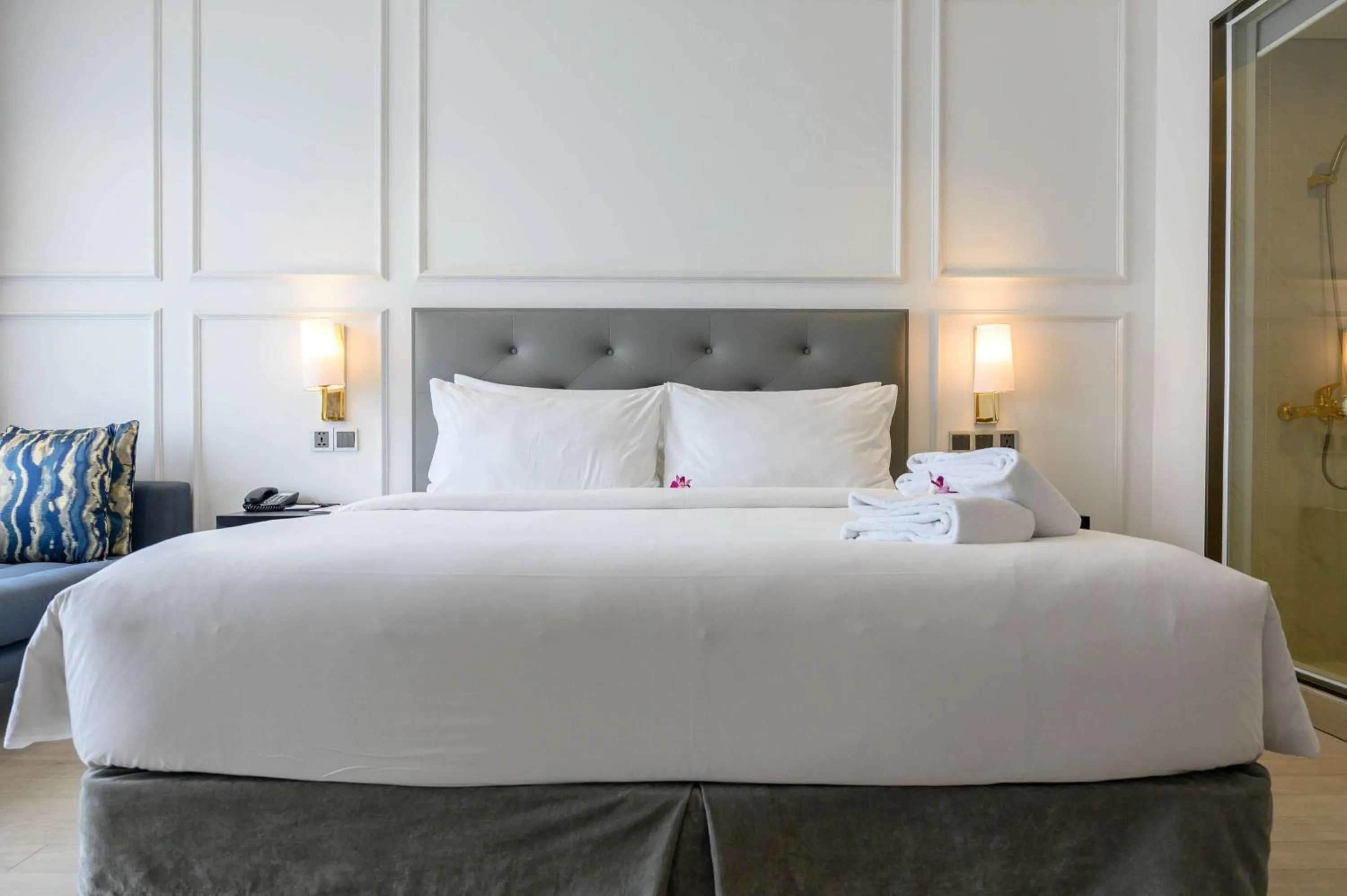 Photo of the whole room, Bed in Wyndham Danang Golden Bay - Free Shuttle Bus to Beach