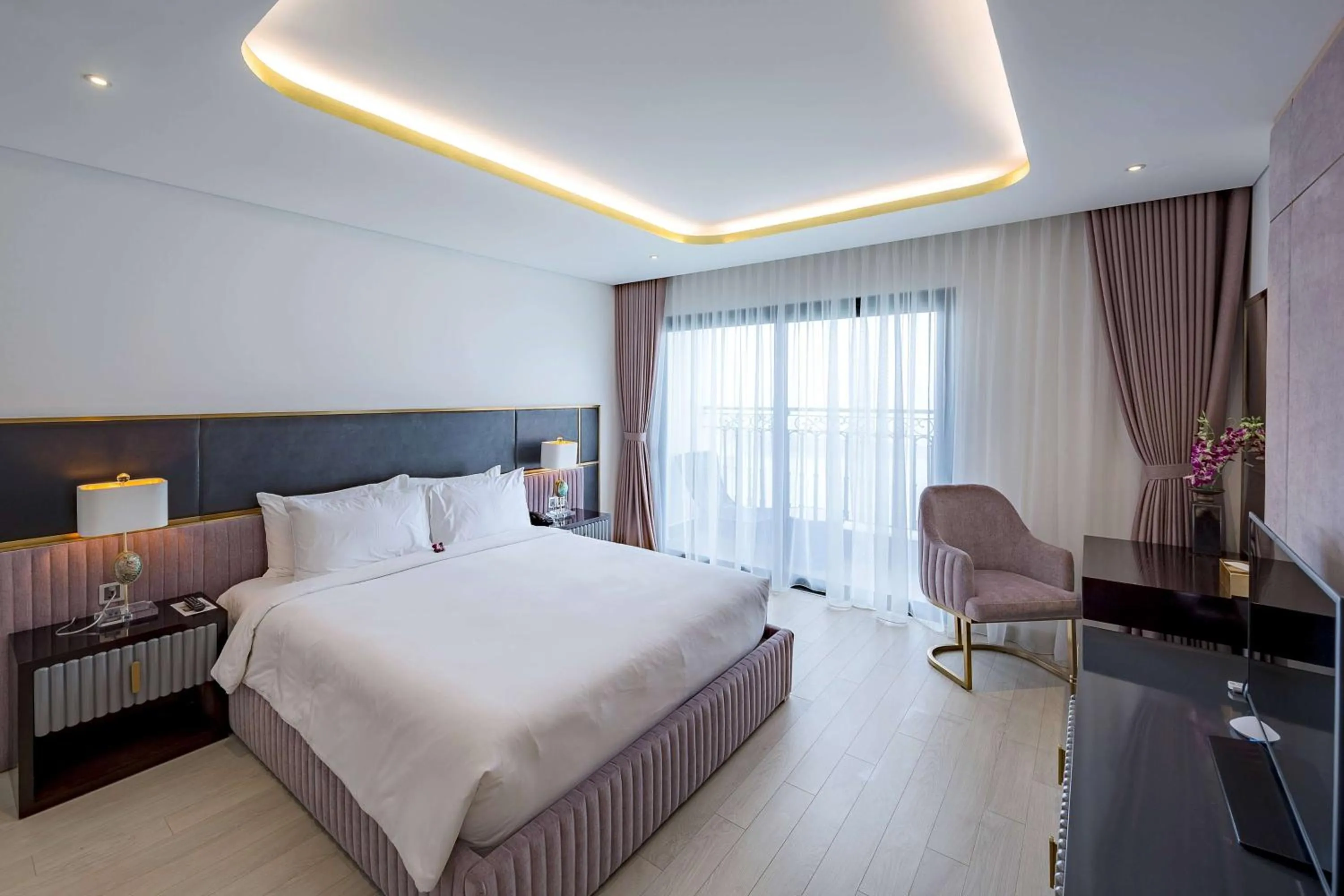 Photo of the whole room, Bed in Wyndham Danang Golden Bay - Free Shuttle Bus to Beach