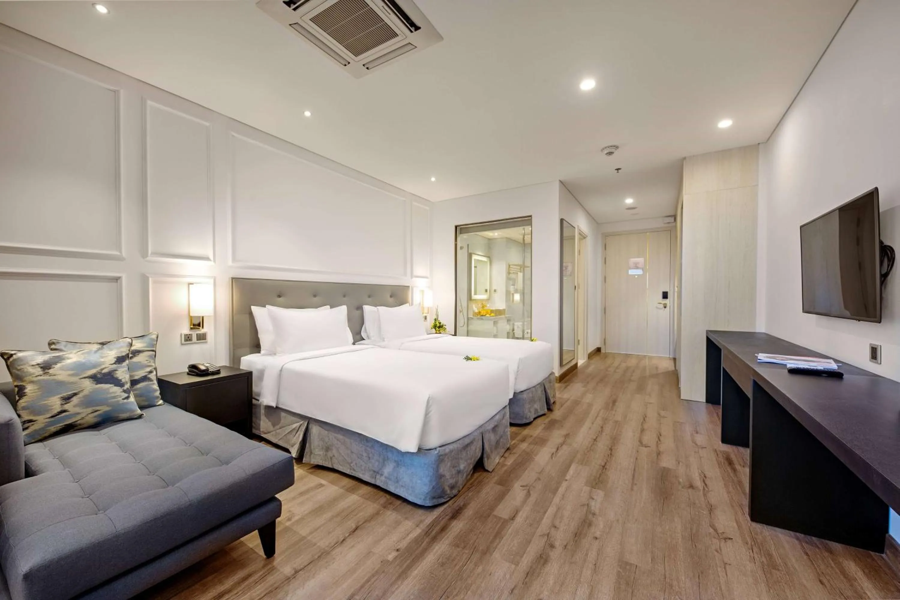 Photo of the whole room, Bed in Wyndham Danang Golden Bay - Free Shuttle Bus to Beach