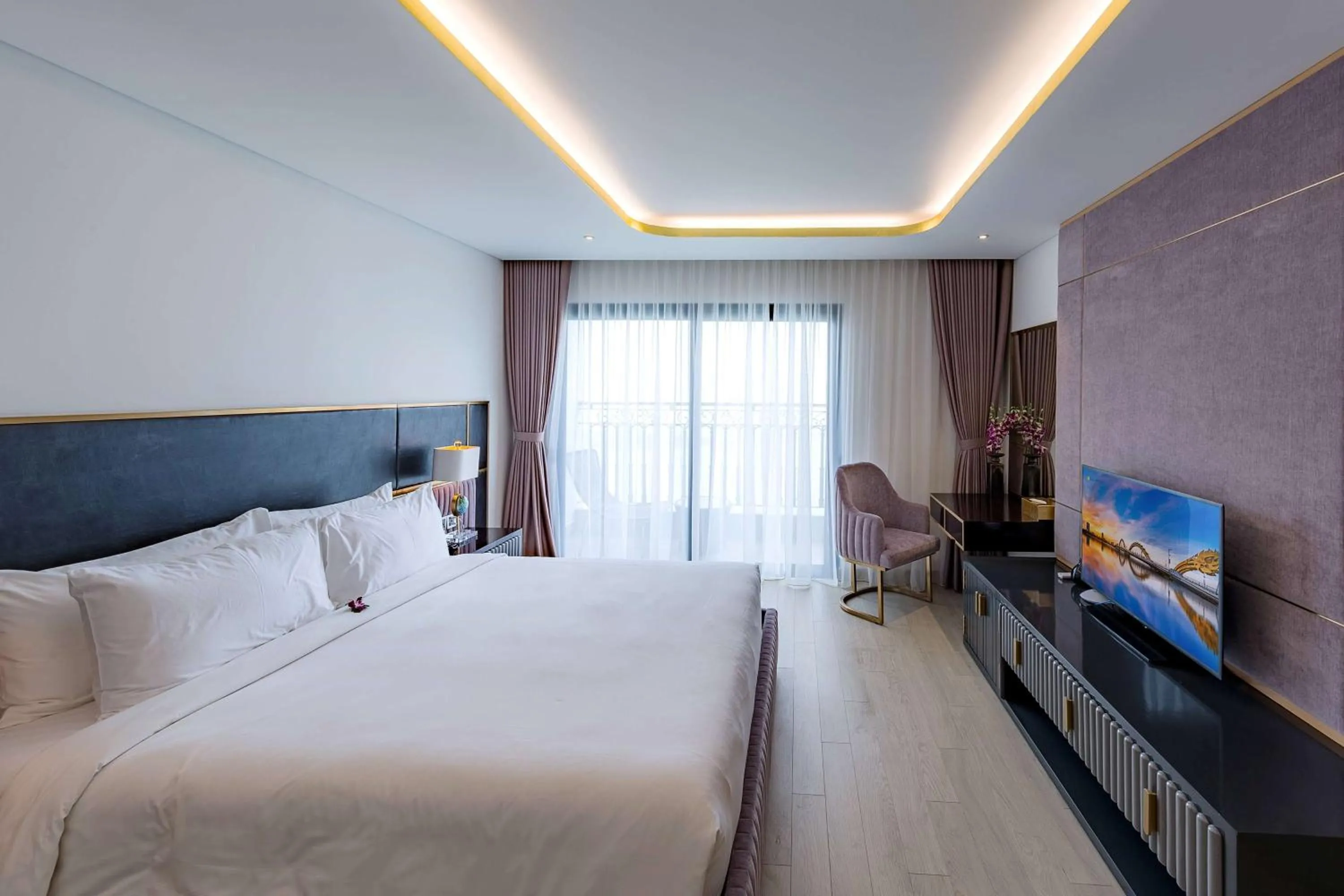 Photo of the whole room, Bed in Wyndham Danang Golden Bay - Free Shuttle Bus to Beach