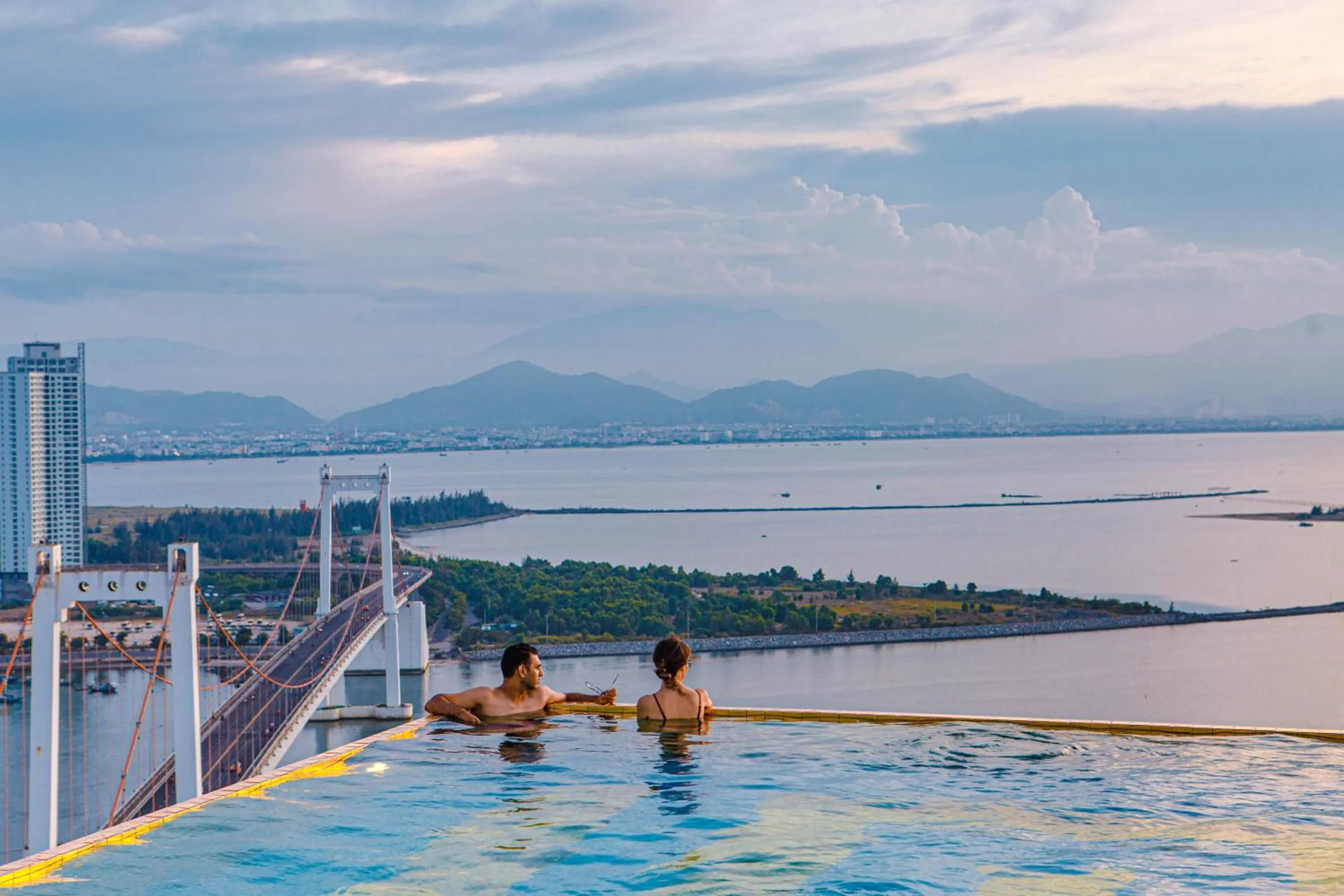 Swimming pool in Wyndham Danang Golden Bay - Free Shuttle Bus to Beach