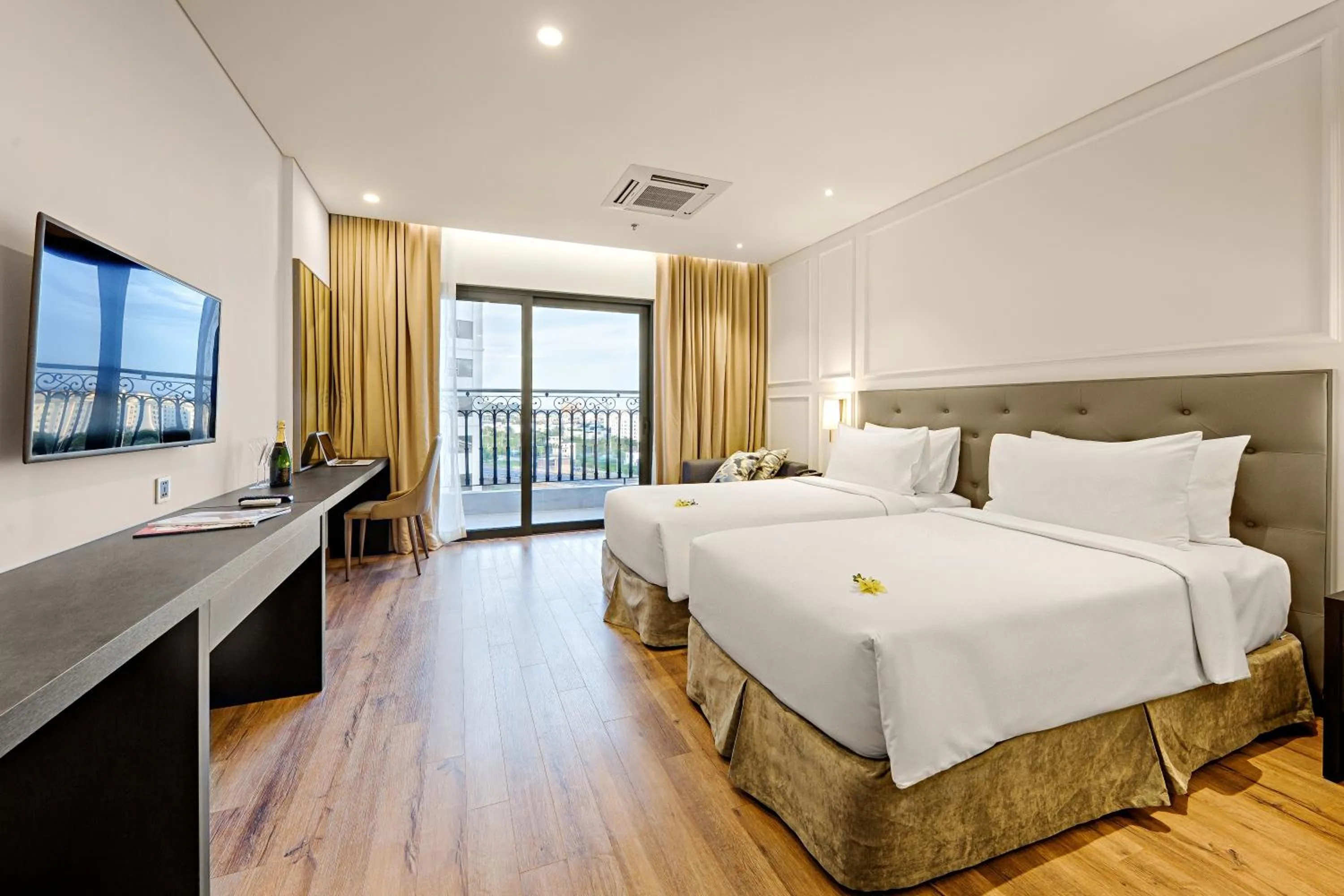 Bedroom, Bed in Wyndham Danang Golden Bay - Free Shuttle Bus to Beach