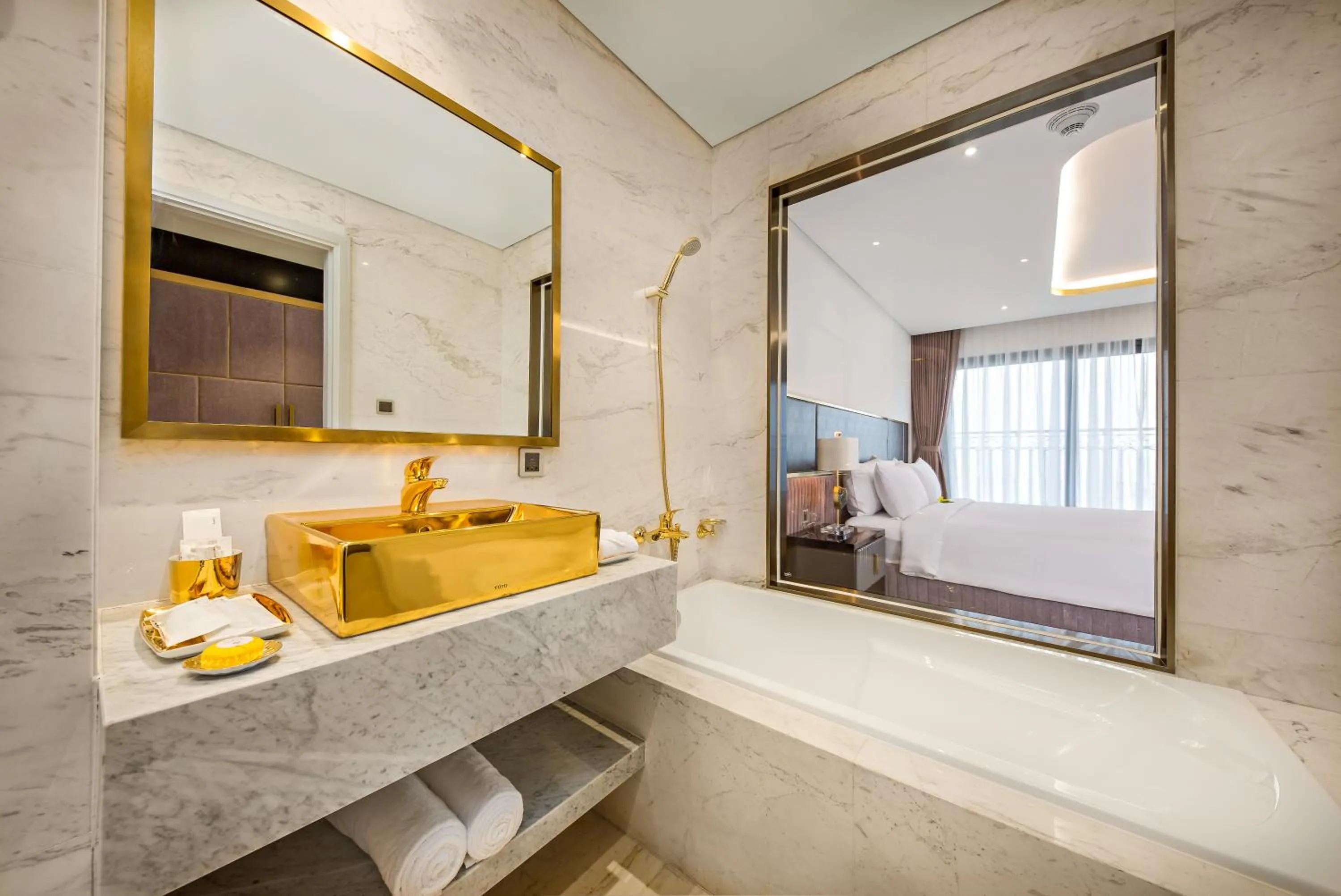 Bathroom in Wyndham Danang Golden Bay - Free Shuttle Bus to Beach