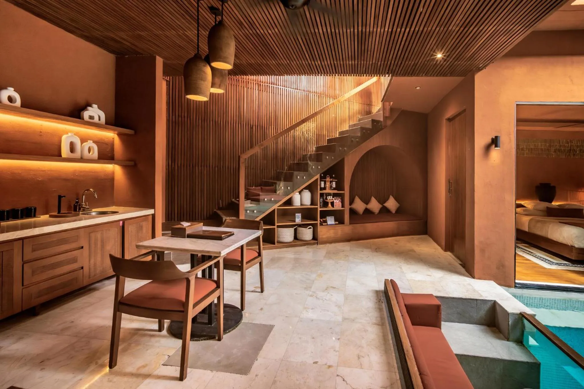 Living room in Sana Vie Villa Seminyak by Ini Vie Hospitality