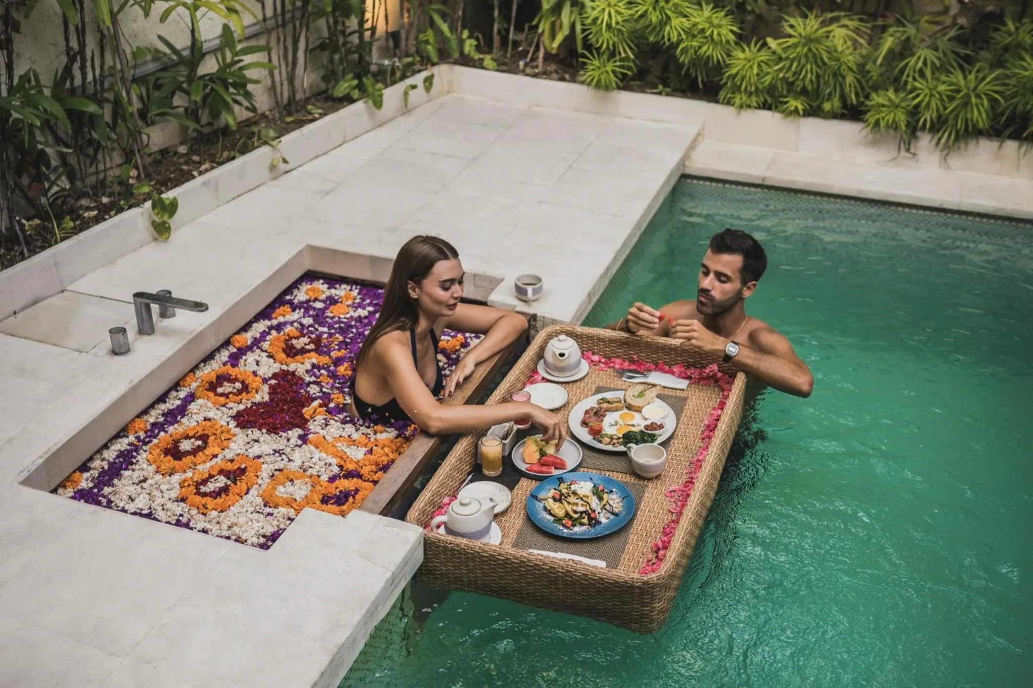 Swimming pool in Sana Vie Villa Seminyak by Ini Vie Hospitality