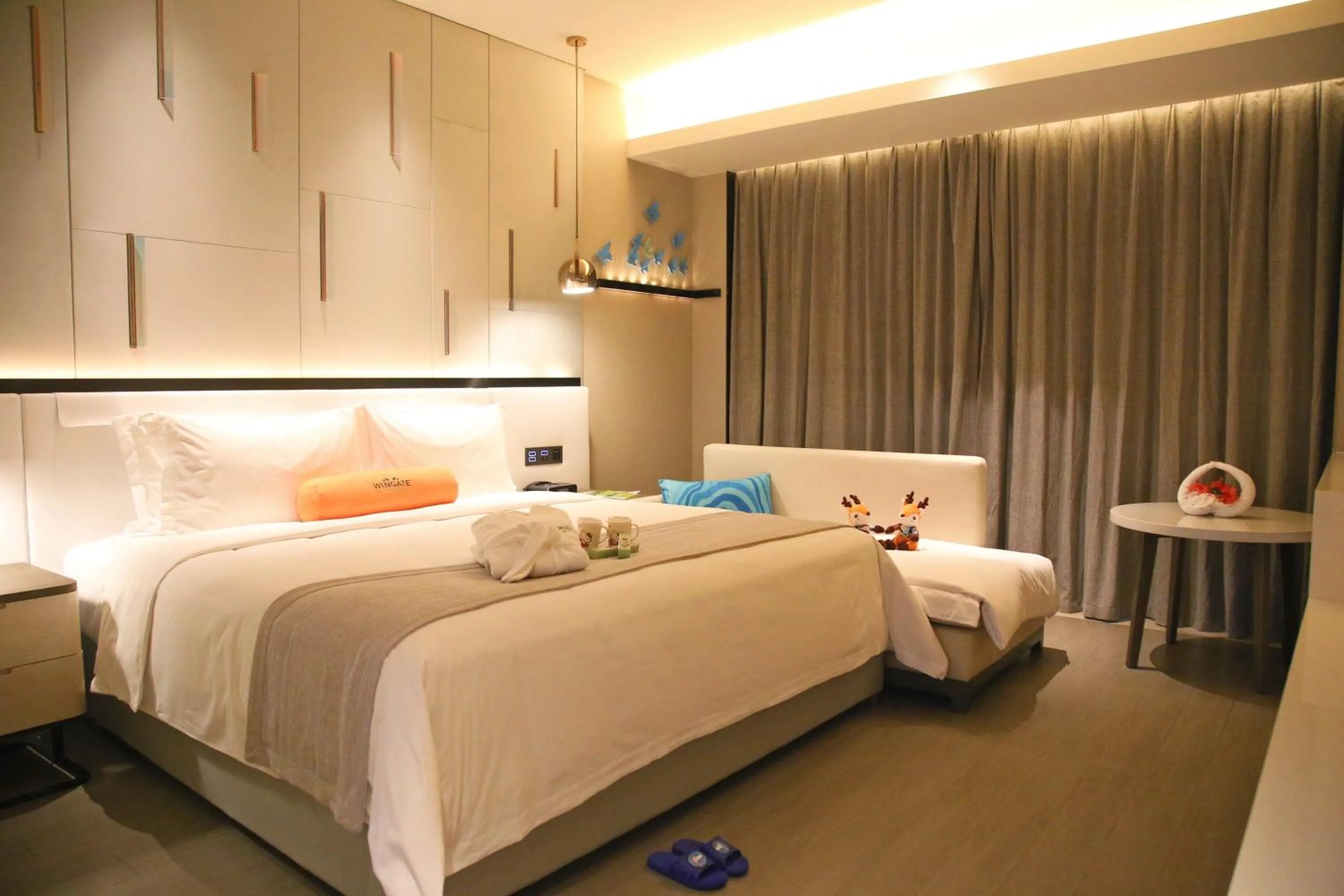 Bed in 三亚鹿回头蔚景温德姆酒店