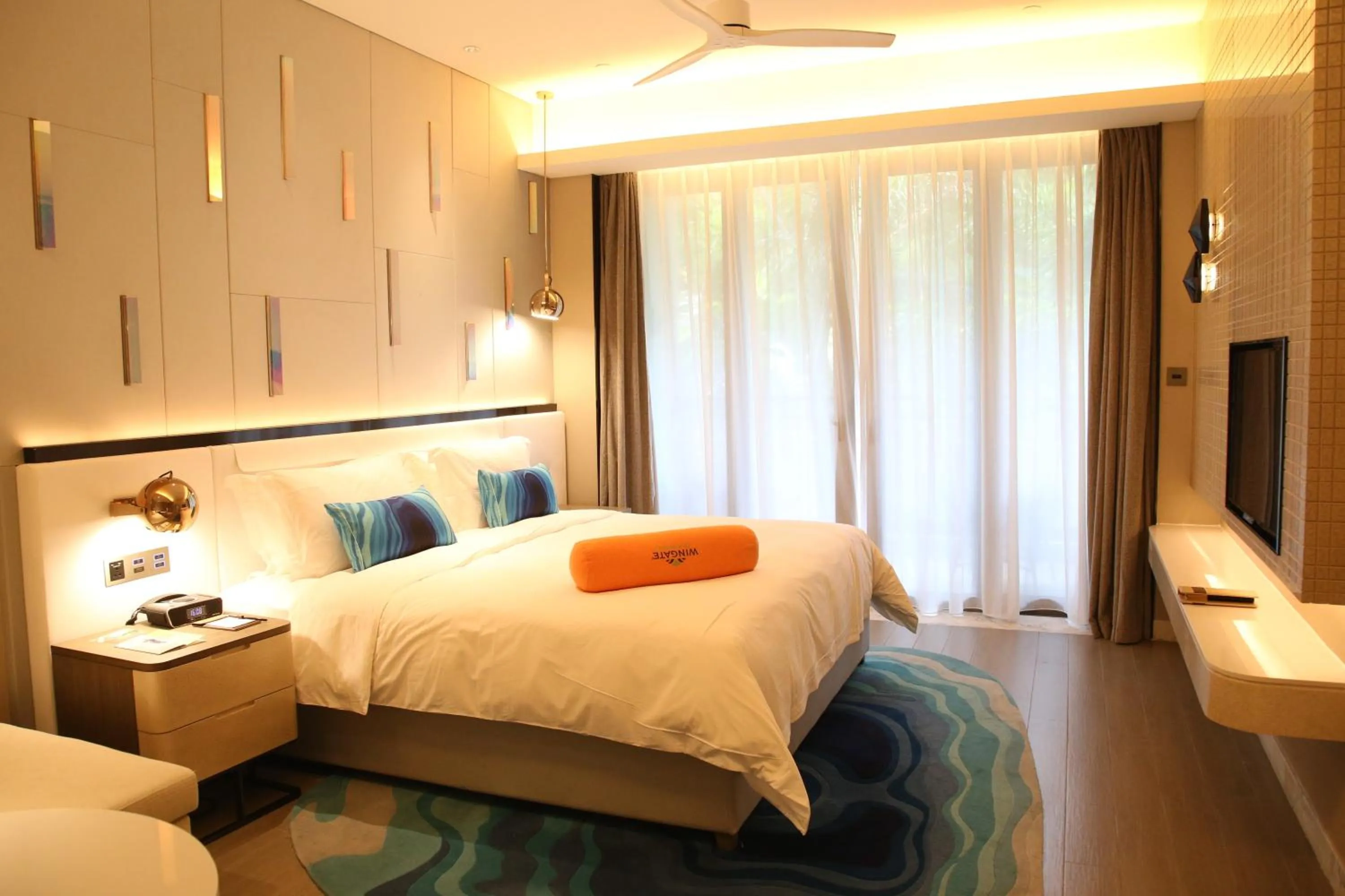 Bed in 三亚鹿回头蔚景温德姆酒店