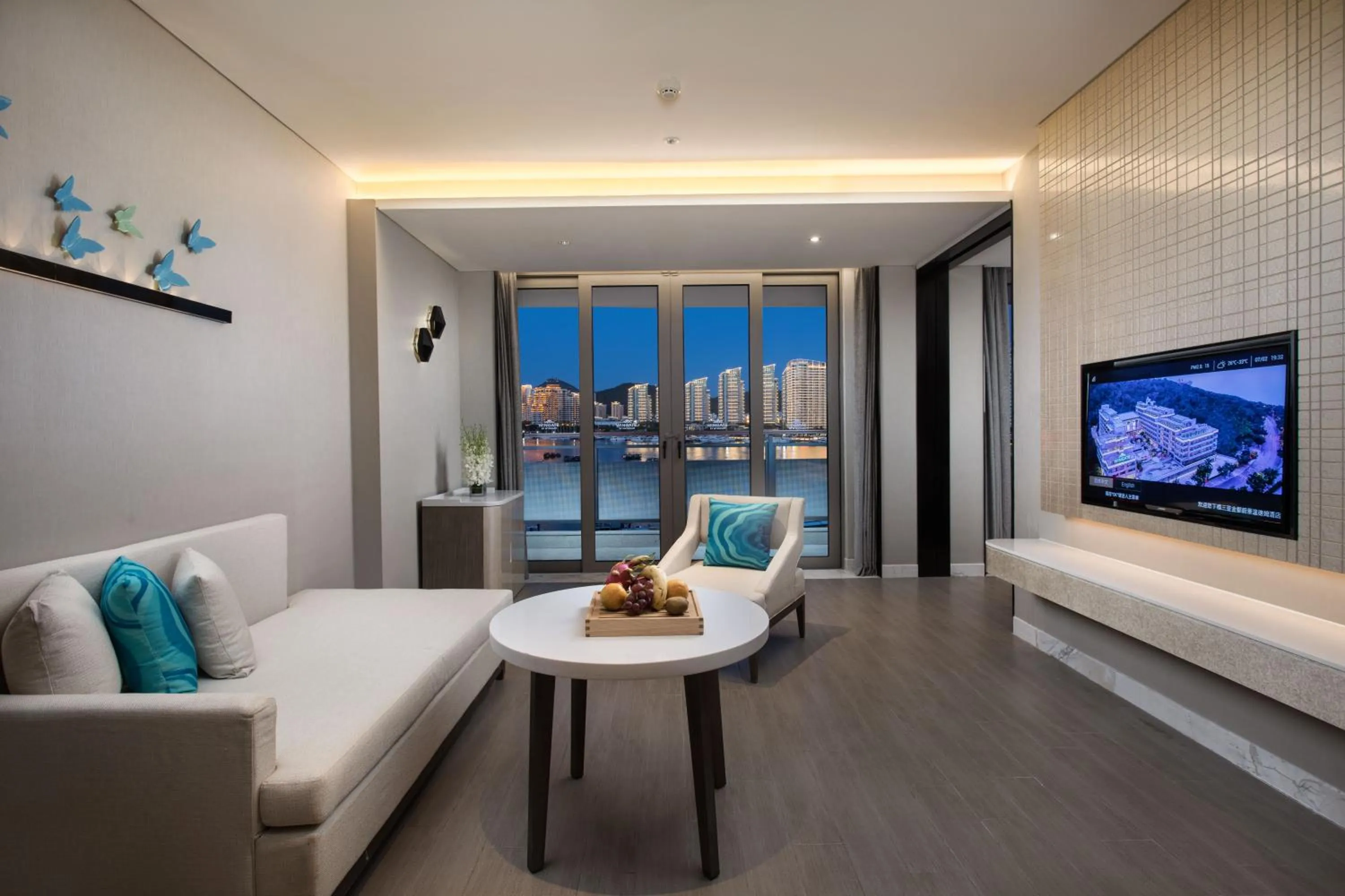 Living room in 三亚鹿回头蔚景温德姆酒店