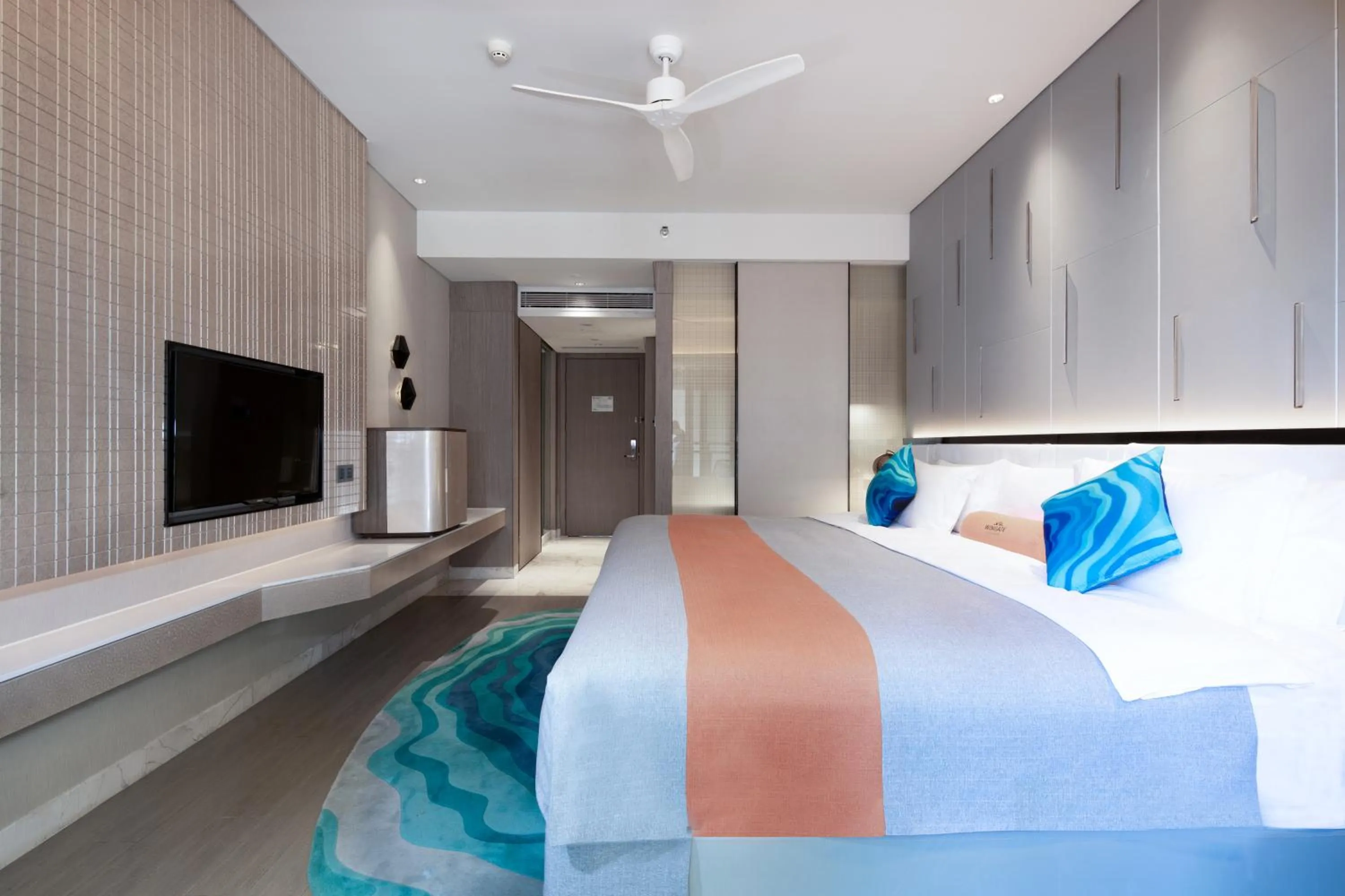 Property building, Bed in 三亚鹿回头蔚景温德姆酒店