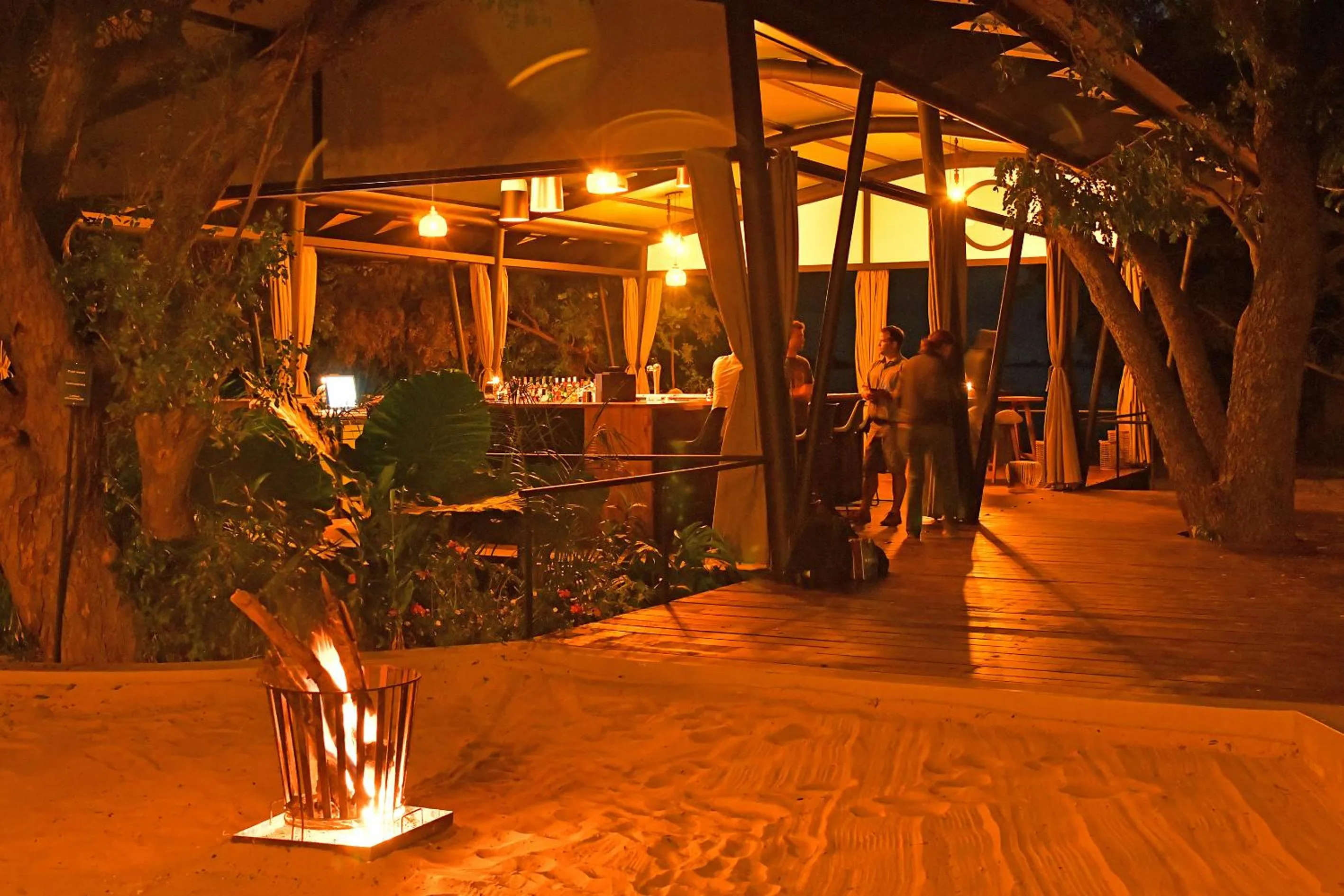 Lounge or bar in Zambezi Mubala Lodge