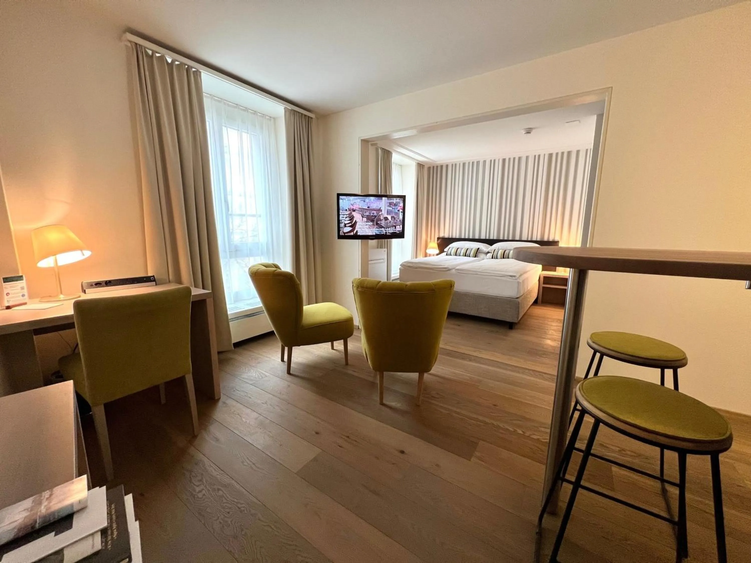 Bed in PLATZHIRSCH ZÜRICH - Downtown Boutique Hotel & Sushi Lounge