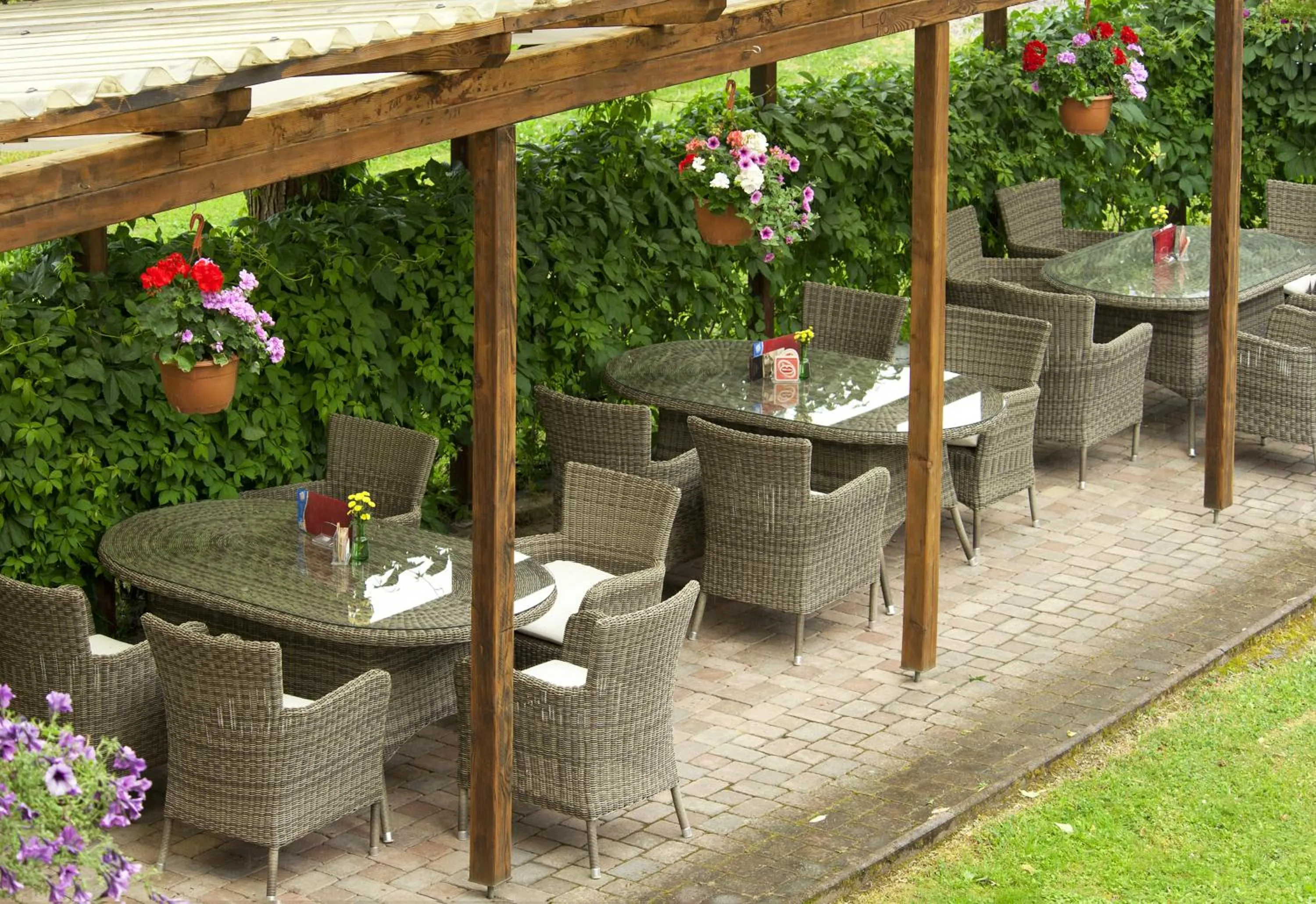Balcony/Terrace in Hotel Villa Huber