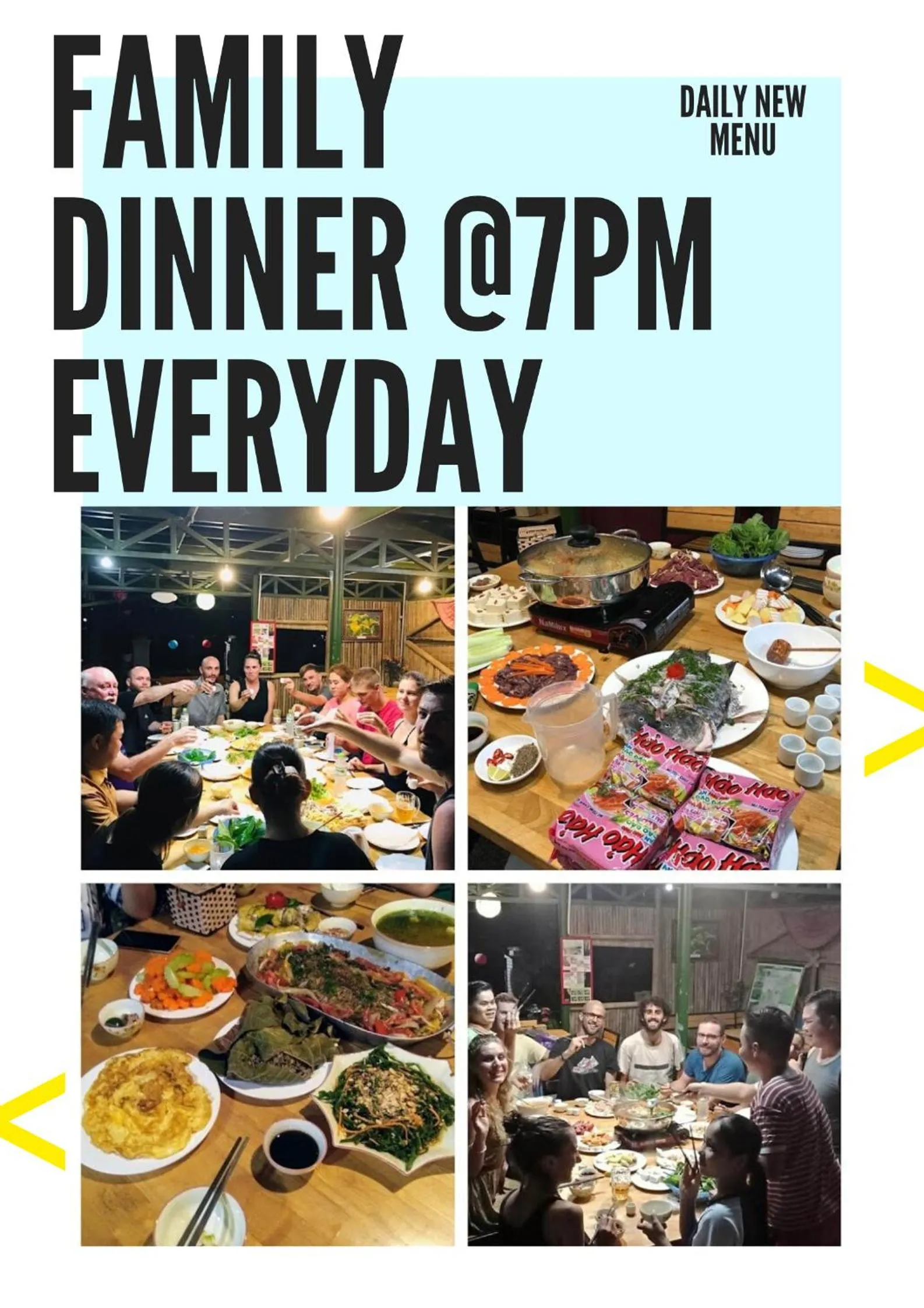 Food and drinks in Green Hill Hostel & Tour